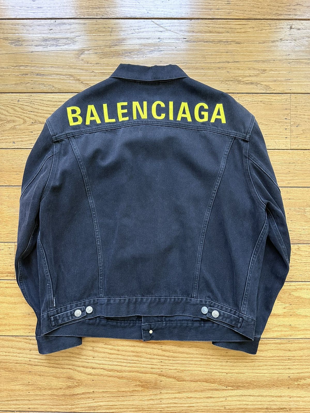 Balenciaga Balenciaga Logo Denim Jacket Size US L / EU 52-54 / 3 - 1 Thumbnail
