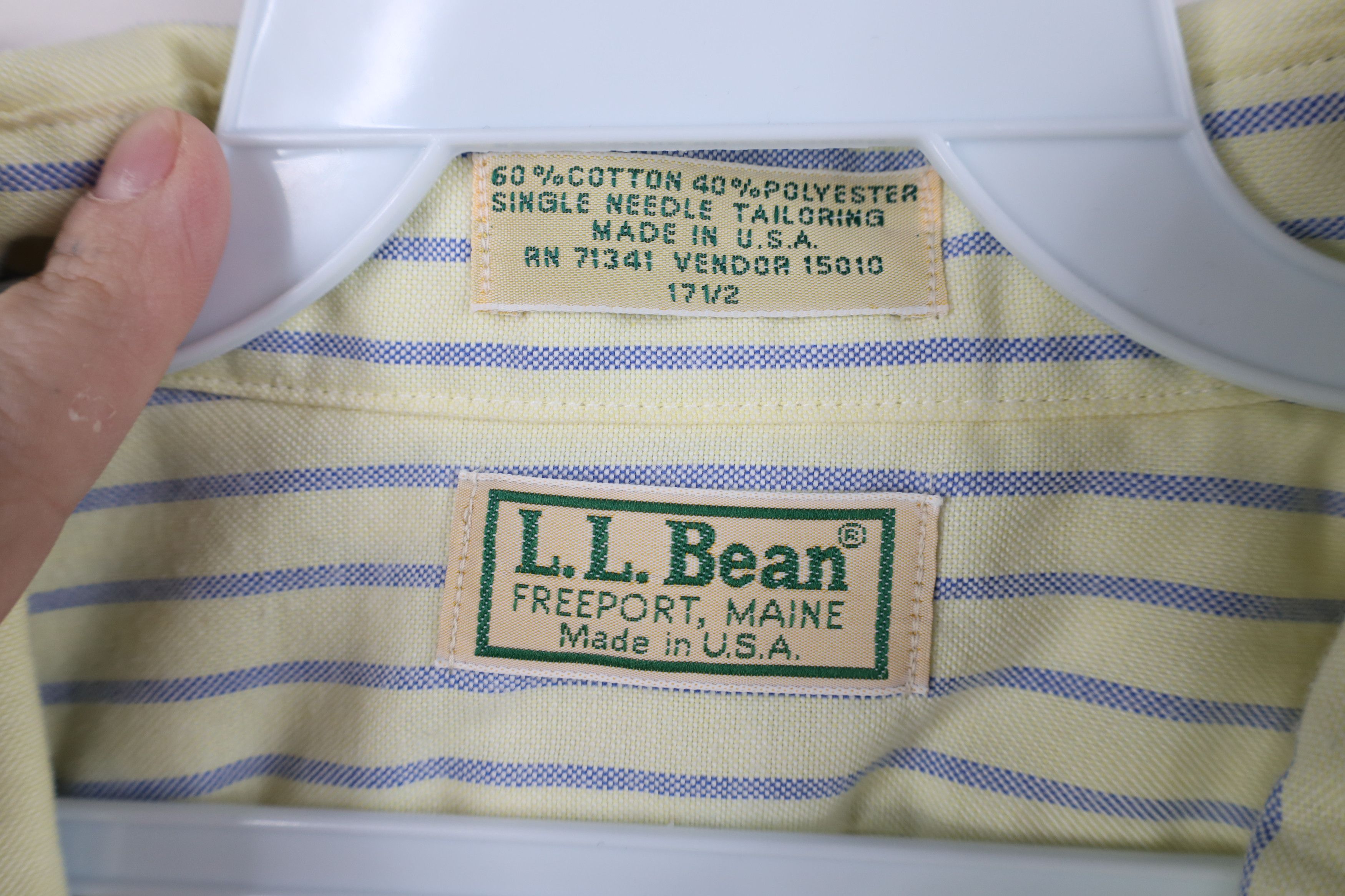 L.L. Bean Vintage 90s LL Bean Needle Tailor Button Down Shirt USA Size US M / EU 48-50 / 2 - 6 Thumbnail