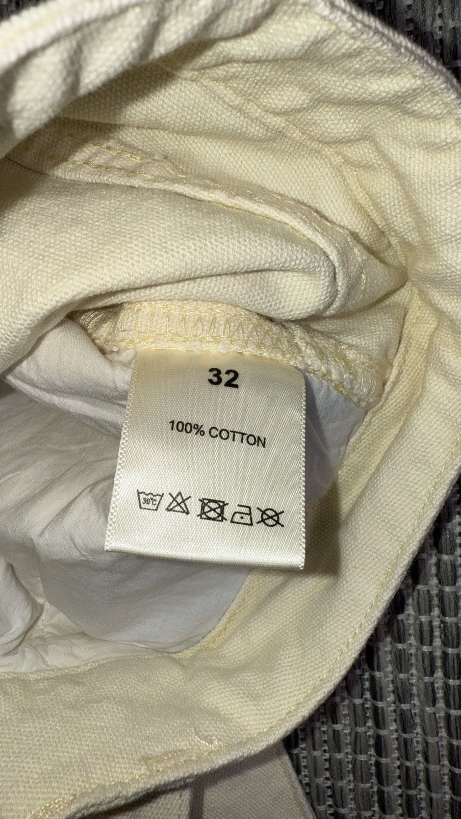 Vale Vale Forever Cream 1980's Painters Pants Size US 32 / EU 48 - 6 Thumbnail