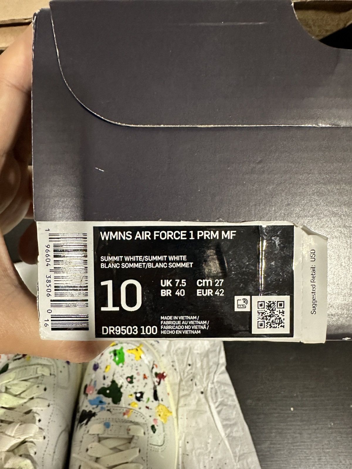 Nike WMNS Air Force 1 Premium “ Summit White “ Size US 8.5 / EU 41-42 - 8 Thumbnail
