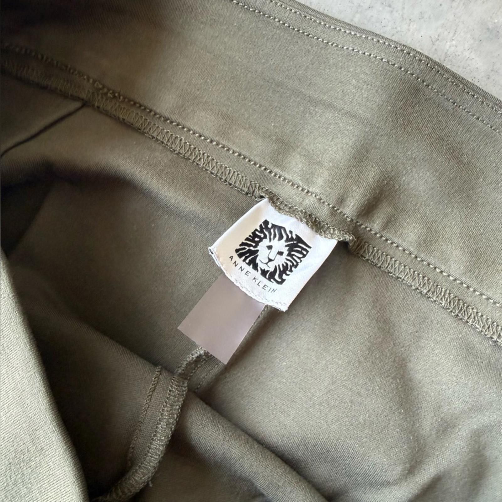 Other Anne Klein / Women’s Stretch Pants Leggings / Olive Size 32" / US 10 / IT 46 - 7 Thumbnail