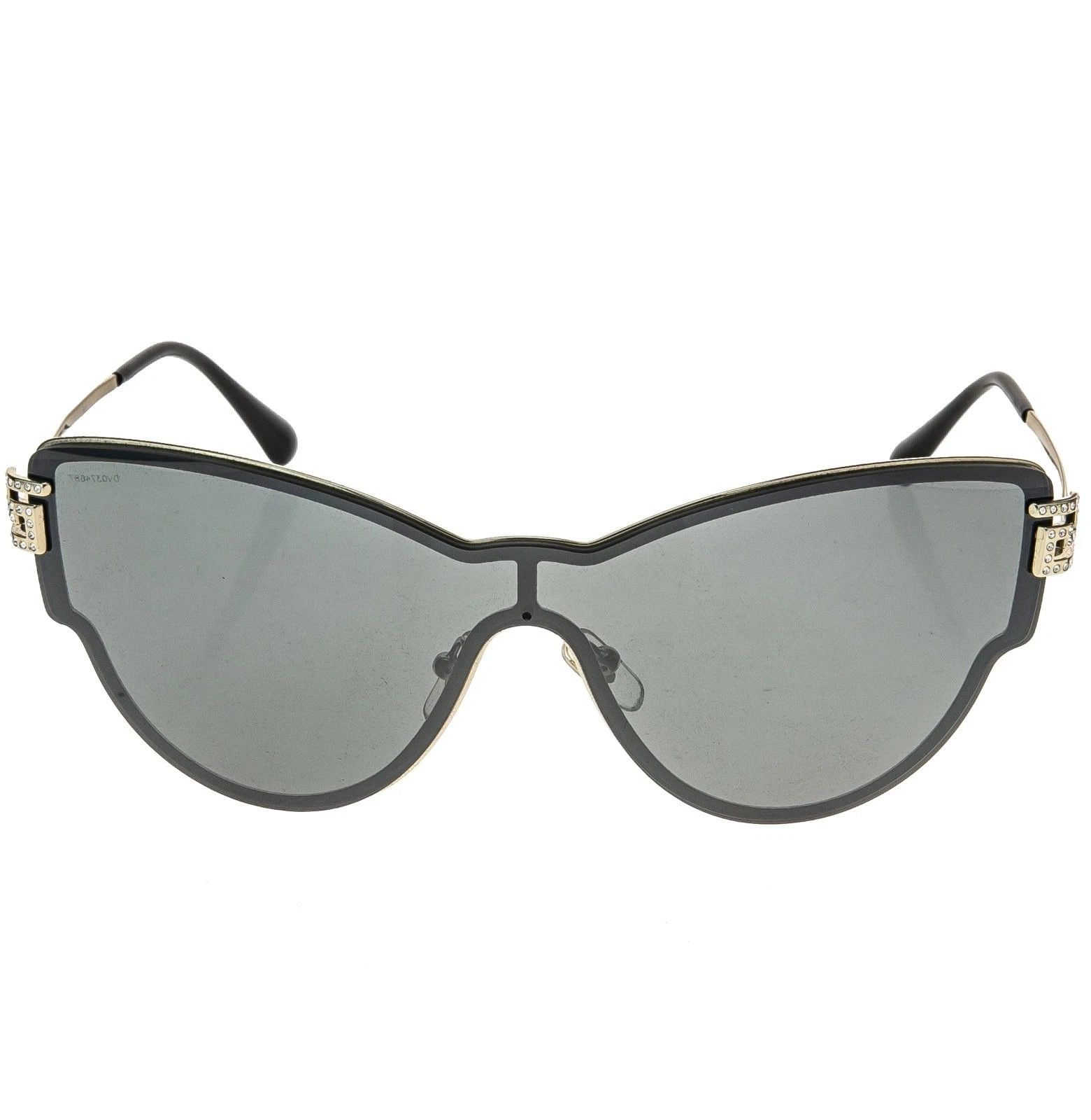 Versace VERSACE VE2172B 2172 GRECA Mask Gold Metal Silver Sunglasses Size ONE SIZE - 6 Thumbnail