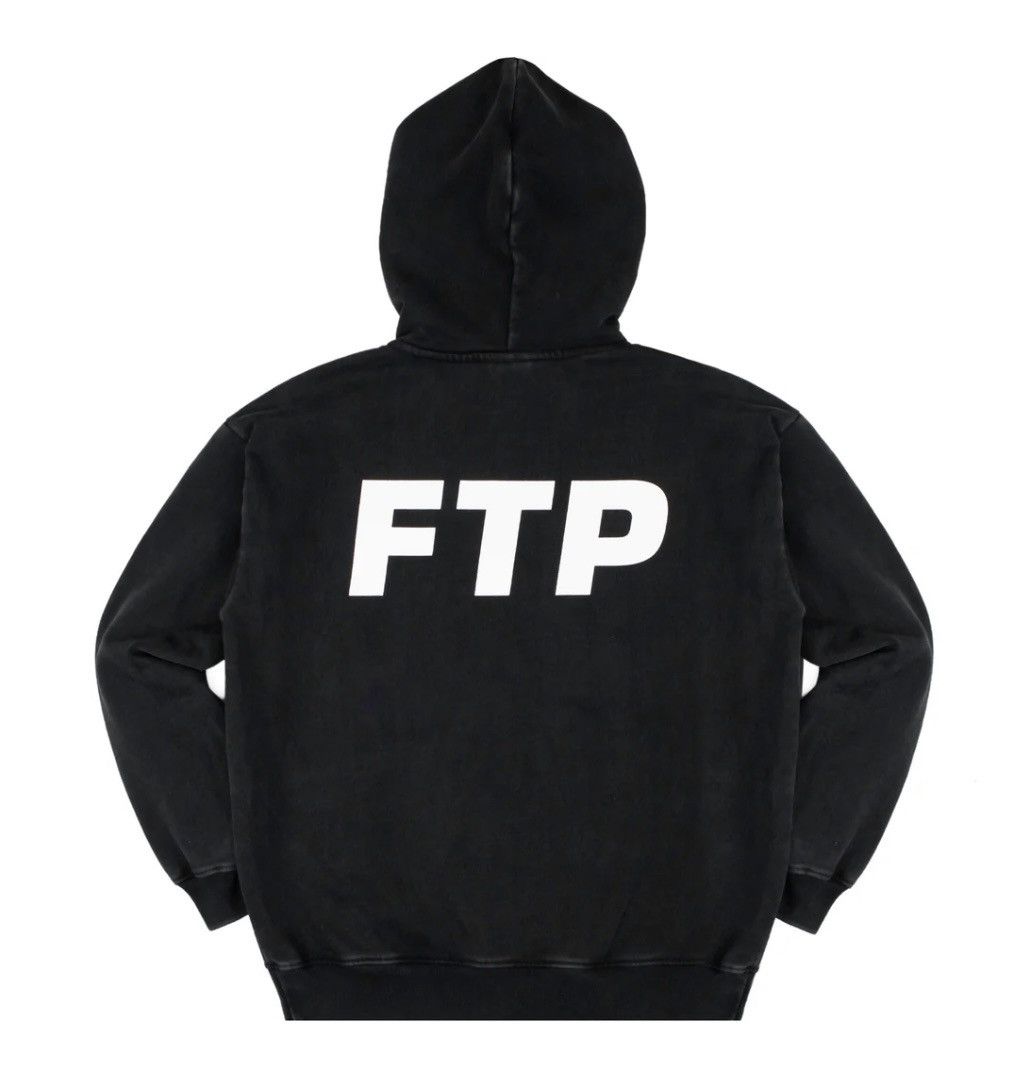 Fuck The Population SIZE XL FTP Overdyed Logo Pullover (Black) Size US XL / EU 56 / 4 - 2 Thumbnail