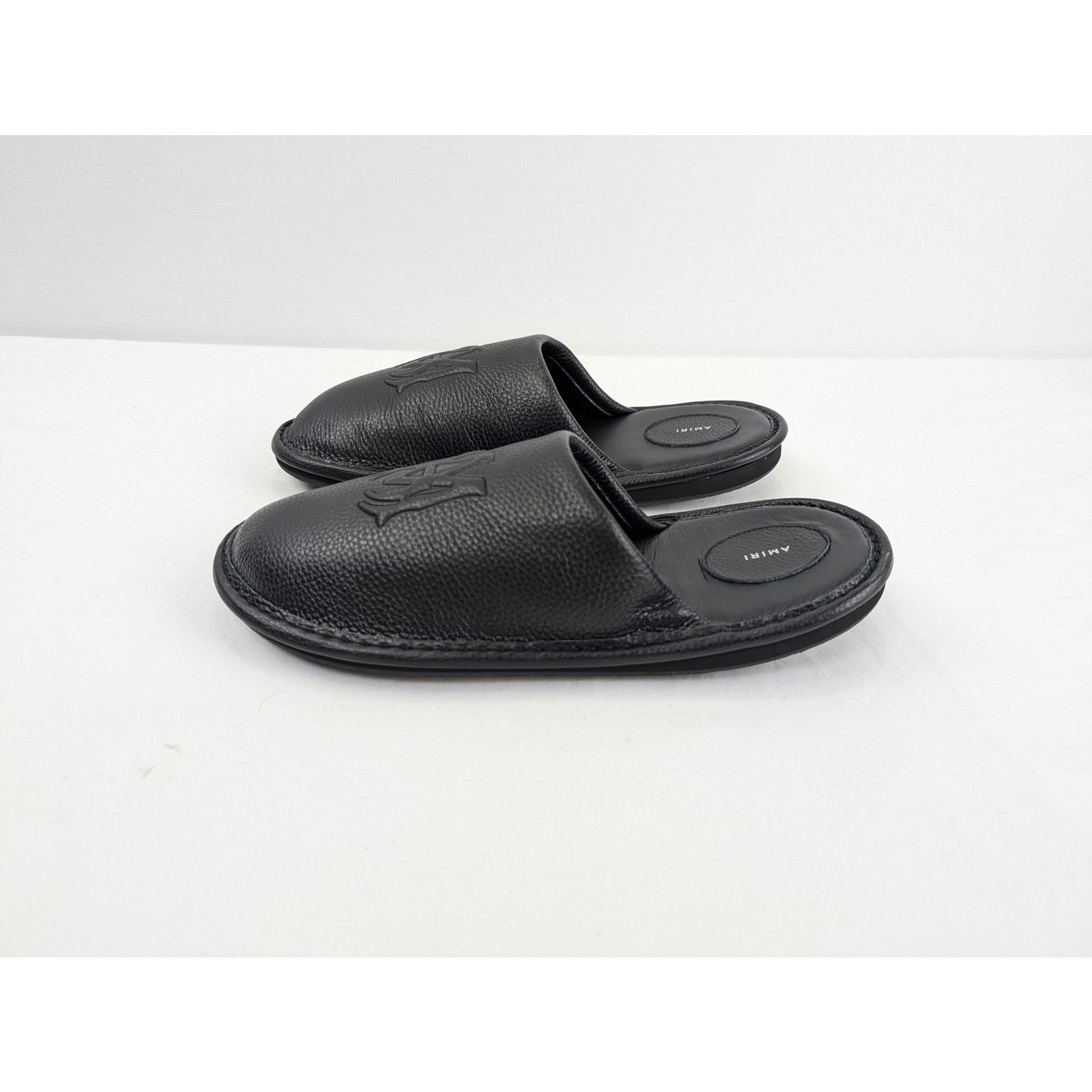 Amiri o1rshd1 Lux Leather Slipper Sandal in Black Size US 10 / EU 43 - 12 Thumbnail