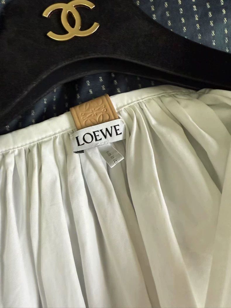 Loewe LOEWE White dress Size XXS / US 00 / IT 34 - 4 Thumbnail