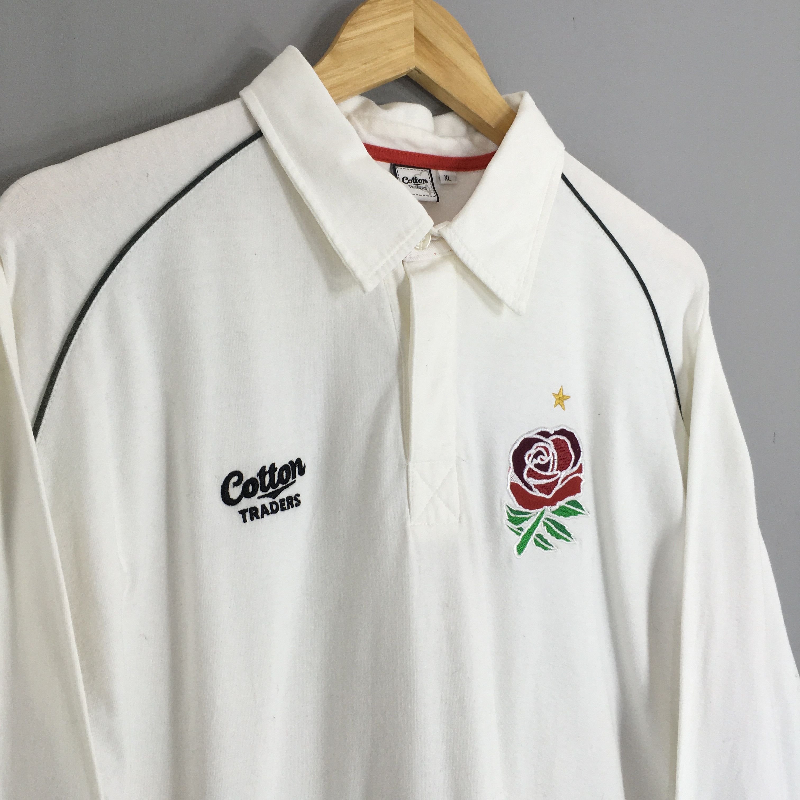 Cotton Traders Vintage Cotton Traders England Home Rugby Union Shirt XLarge Size US XL / EU 56 / 4 - 3 Thumbnail