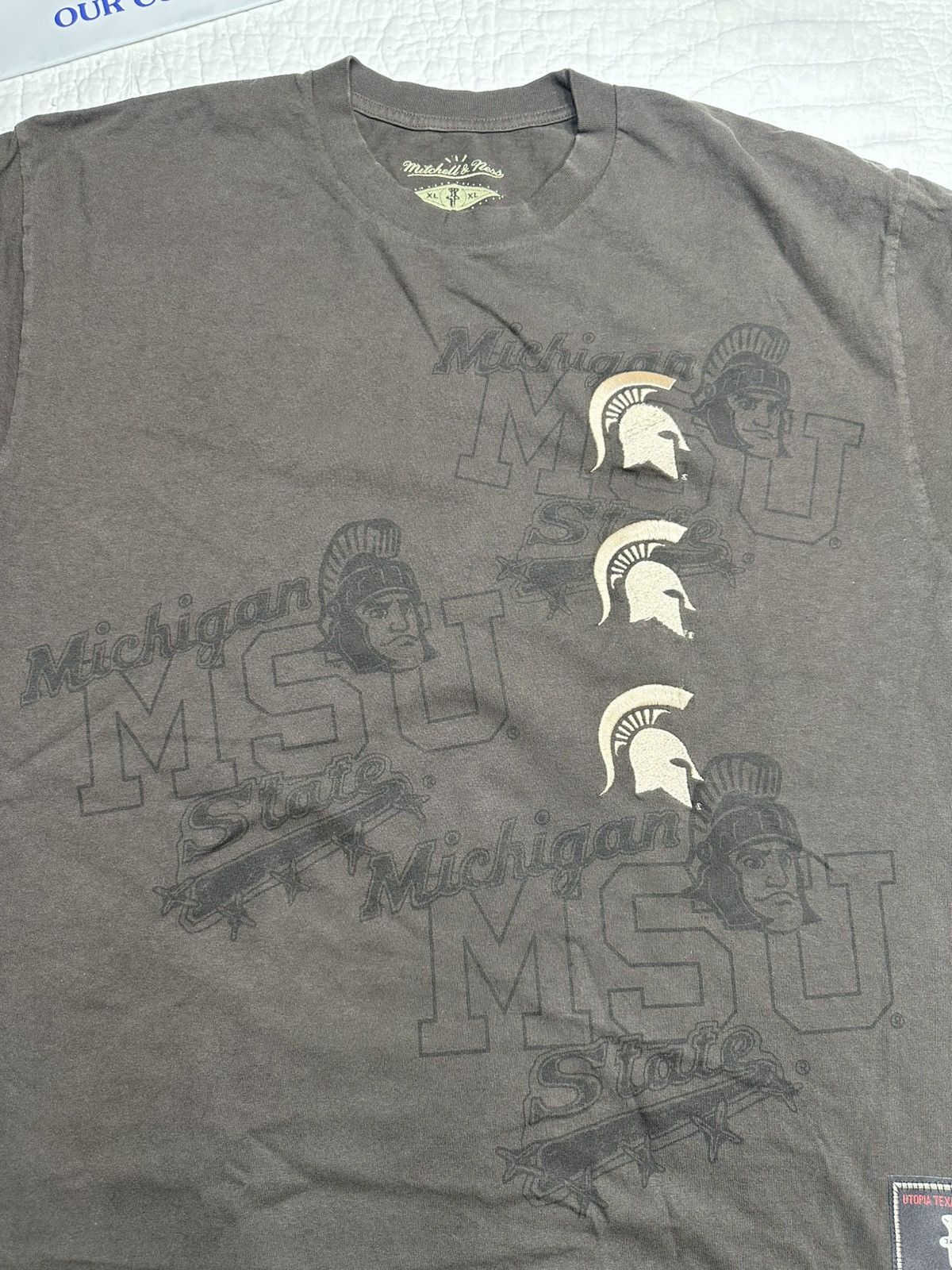Mitchell & Ness × Travis Scott TRAVIS SCOTT MSU COLLAB TEE/ MITCHELL AND NESS XL RARE Size US XL / EU 56 / 4 - 2 Thumbnail