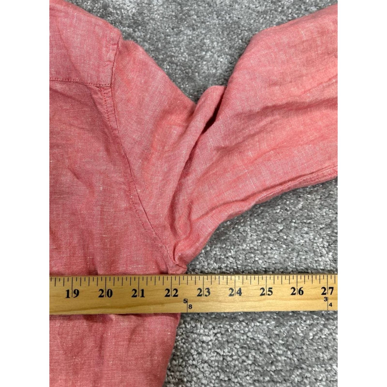 Gap Gap Shirt Mens Large Pink Linen Cotton Button Up Size US L / EU 52-54 / 3 - 6 Thumbnail