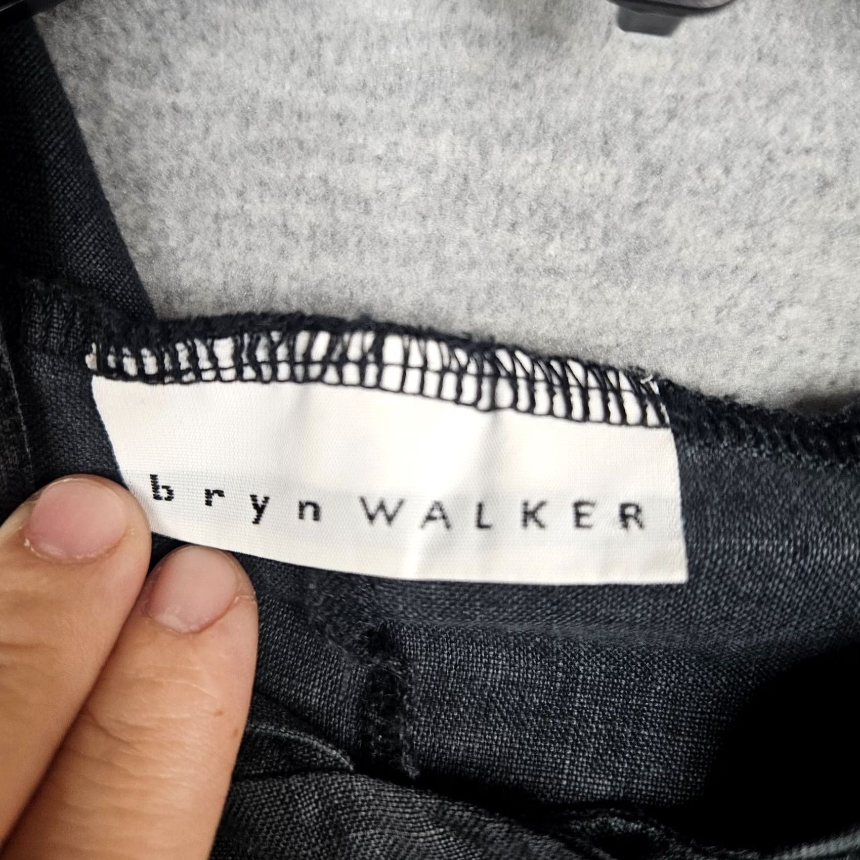 Vintage BRYN WALKER Women's Linen Button-Up Light Weight Hoodie Top S Black Linen Button-Up Shirt Womens Regular Size S Size S / US 4 / IT 40 - 7 Thumbnail