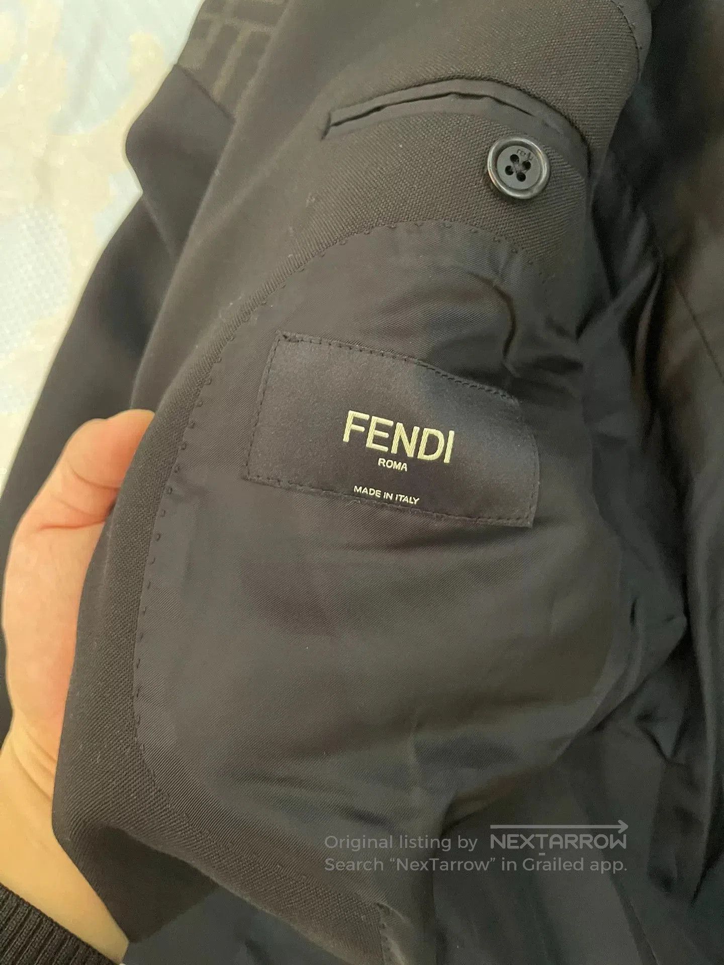 Fendi fendi classic black suit with iconic print. Size US L / EU 52-54 / 3 - 4 Thumbnail