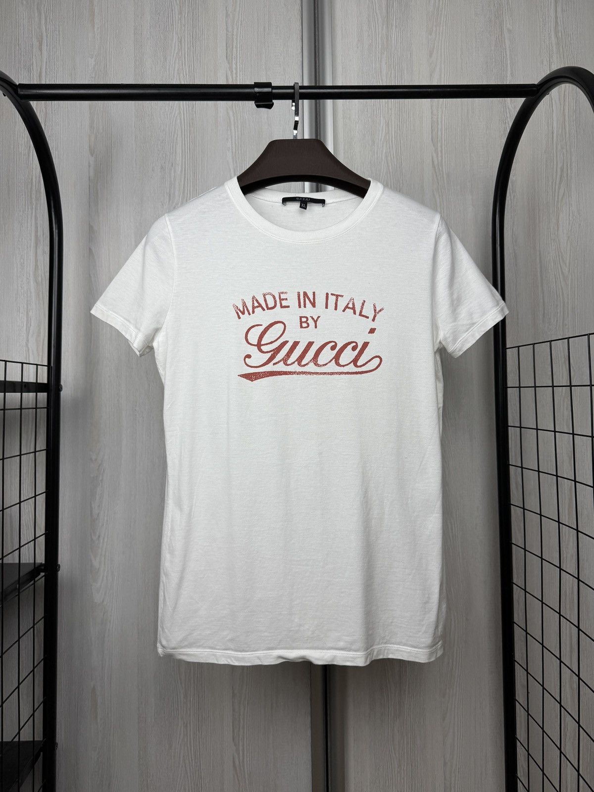 Gucci Gucci made in Italy big logo white womens tee shirt XL Size XL / US 12-14 / IT 48-50 - 2 Thumbnail