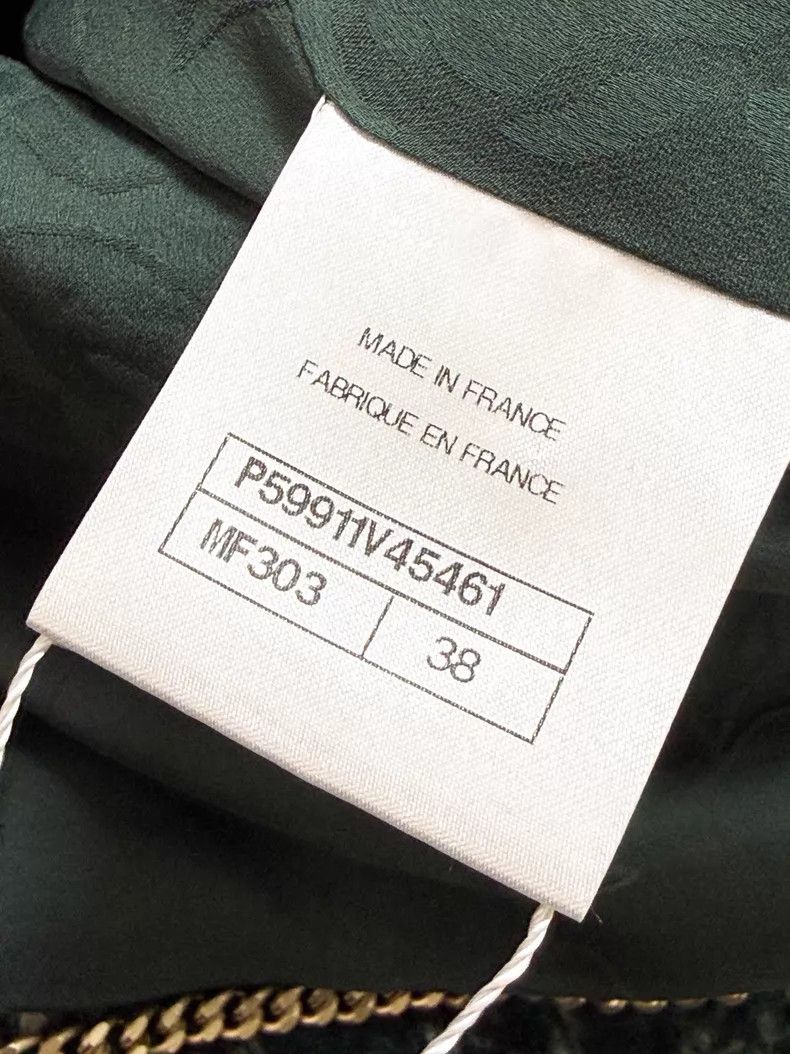 Chanel Chanel Dark green beaded lapel long-sleeved short jacket Size XS / US 0-2 / IT 36-38 - 7 Thumbnail