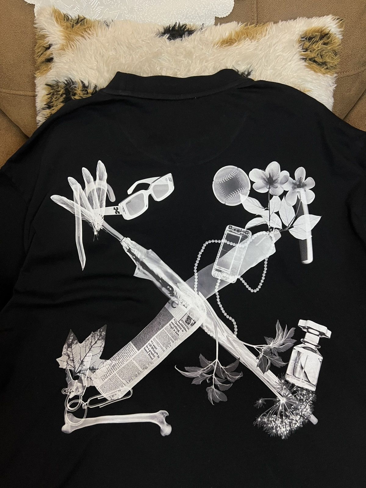 Off-White Offwhite Black Scan Arrow Tshirt. Size US XXS / EU 40 - 5 Thumbnail