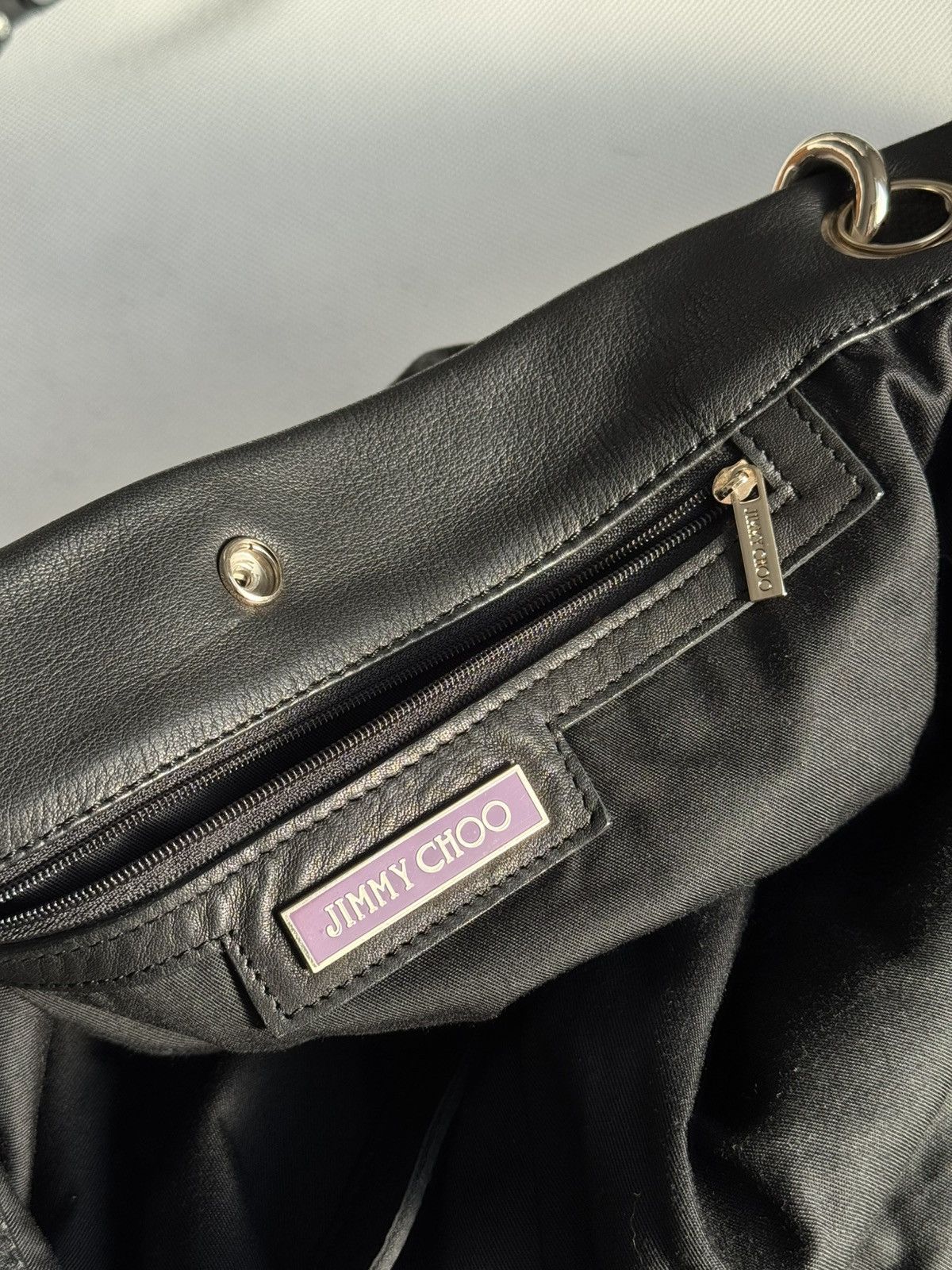 VINTAGE JIMMY CHOO Genuine Leather BALENCIAGA STYLE CITY BAG