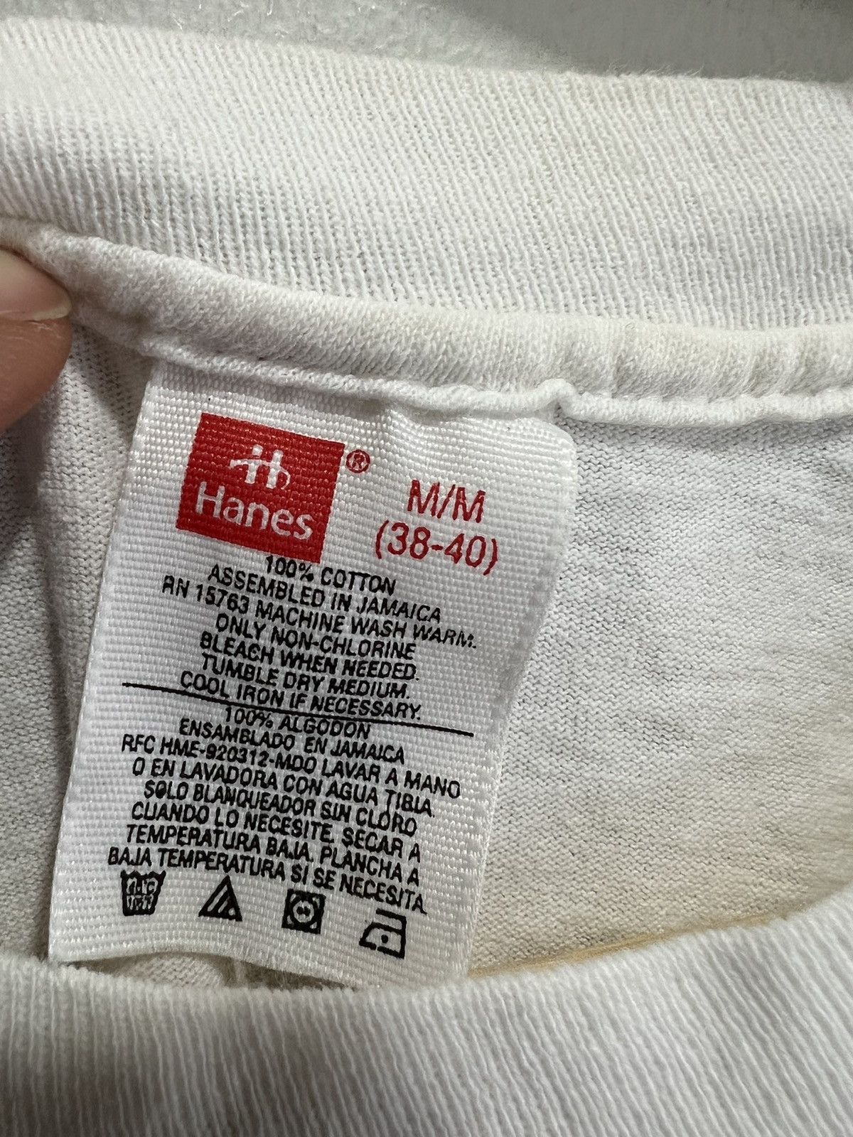 Vintage Vintage 90s Blank Tee Shirt single stitched Size US M / EU 48-50 / 2 - 3 Thumbnail