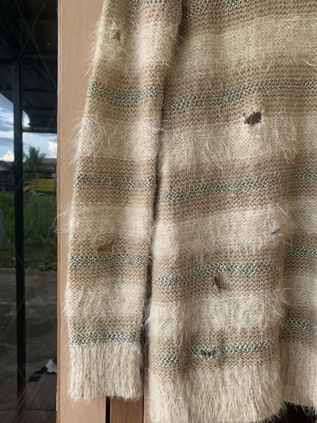 20471120 💸BINDINGOFFER💸JapaneseBrand Roem Mohair Distressed Knit Size US L / EU 52-54 / 3 - 3 Thumbnail