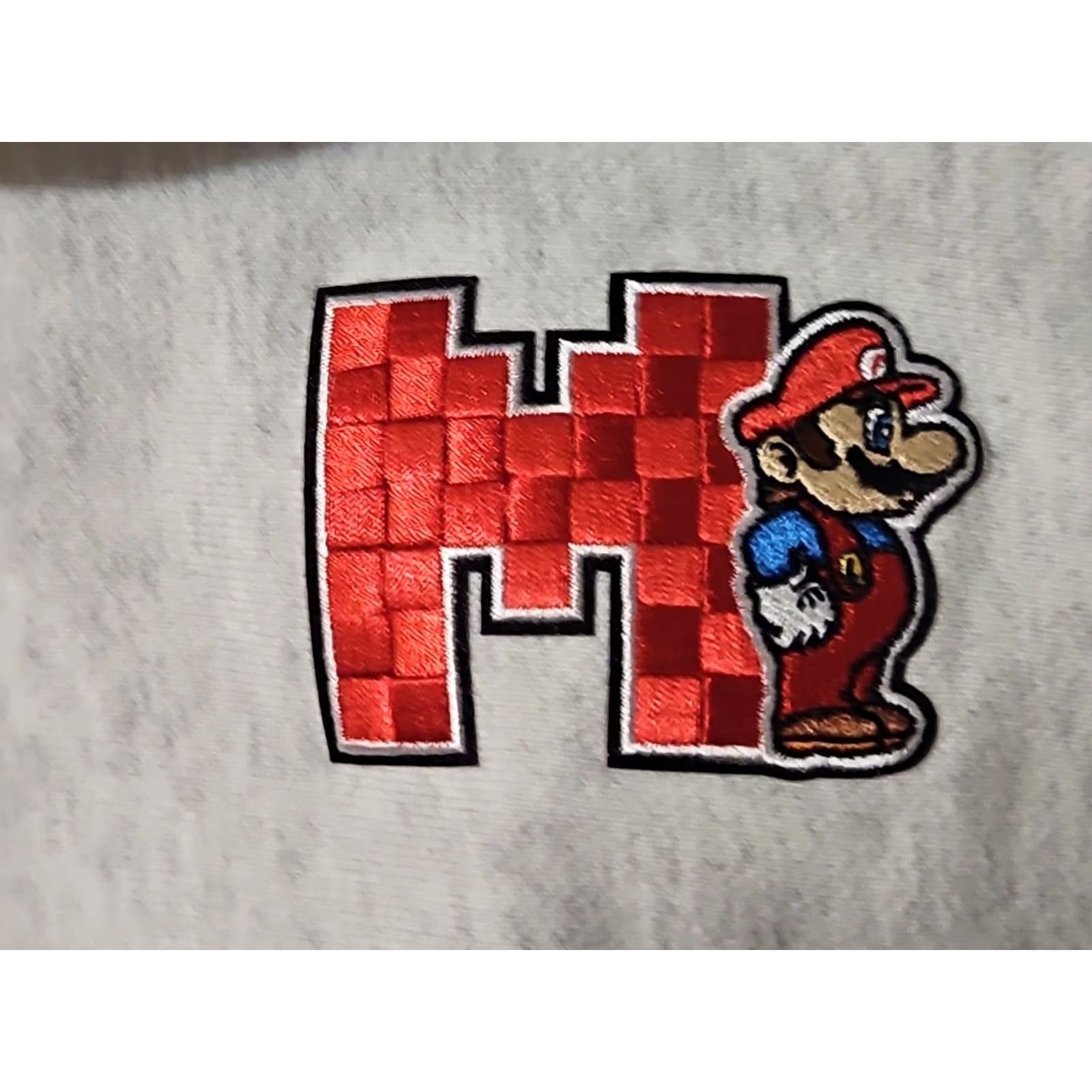 Champion Champion Super Mario Bros Reverse Weave Sweatshirt Womens Small Gray Cropped Size S / US 4 / IT 40 - 4 Thumbnail