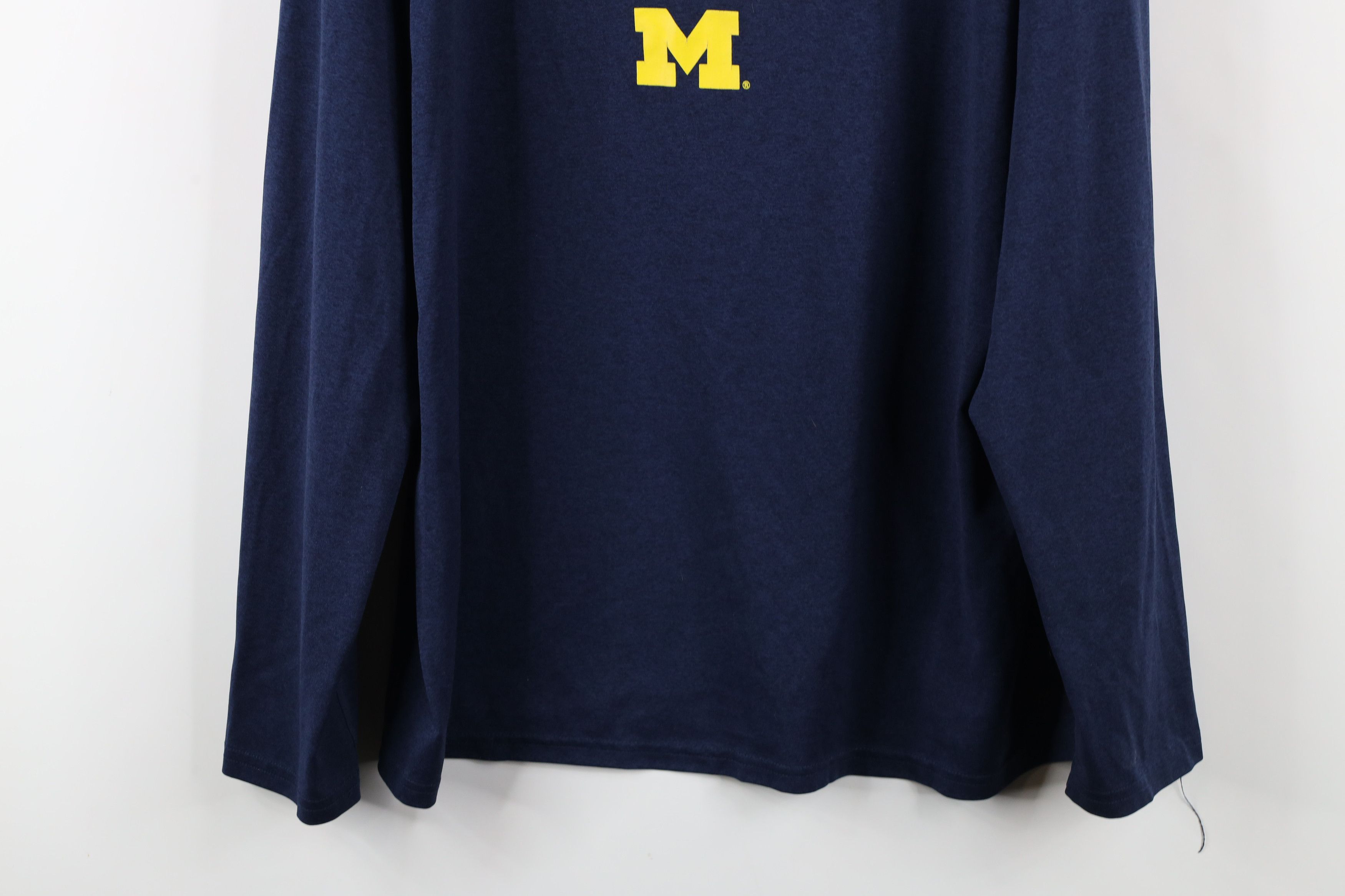 Nike × Vintage Nike Air Jordan University of Michigan Long Sleeve T-Shirt Size US XL / EU 56 / 4 - 3 Thumbnail