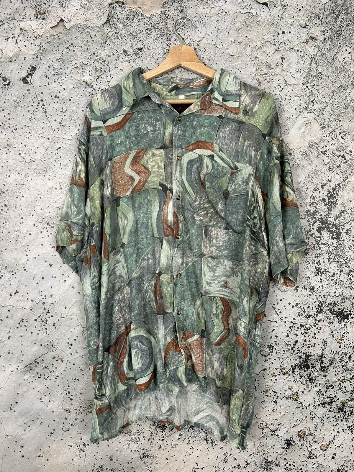 Vintage Vintage Hawaiian Crazy Shirt 90s Retro Hype Japanese Size US XL / EU 56 / 4 - 1 Thumbnail