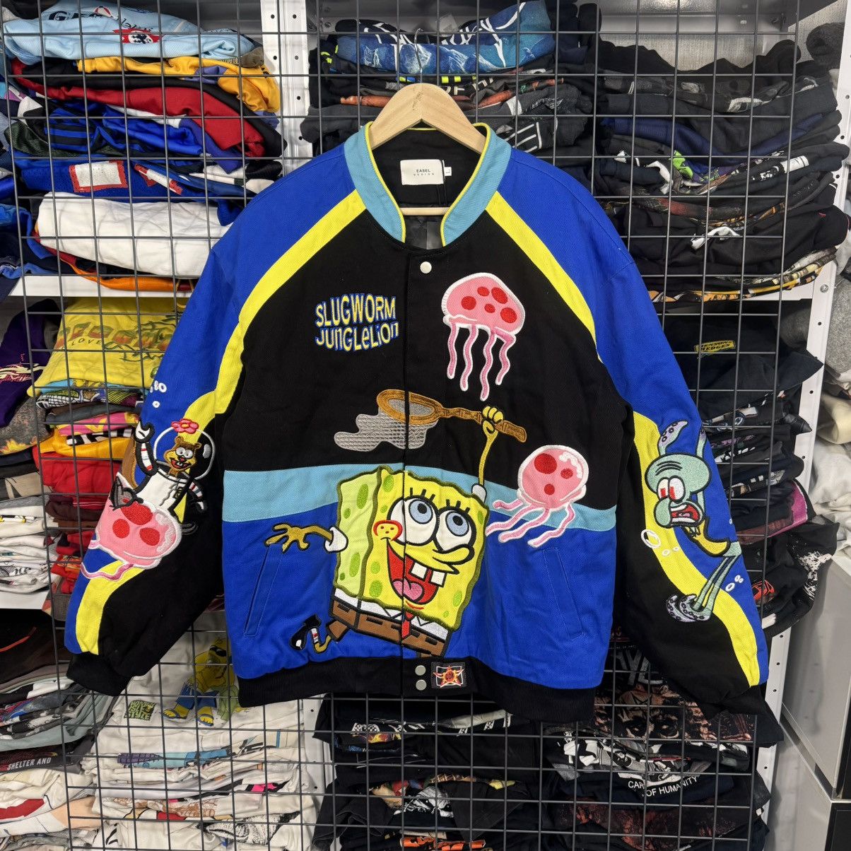 Nickelodeon Sponge Bob Nickelodeon Dudack NASCAR Bomber Jacket Size US L / EU 52-54 / 3 - 1 Thumbnail