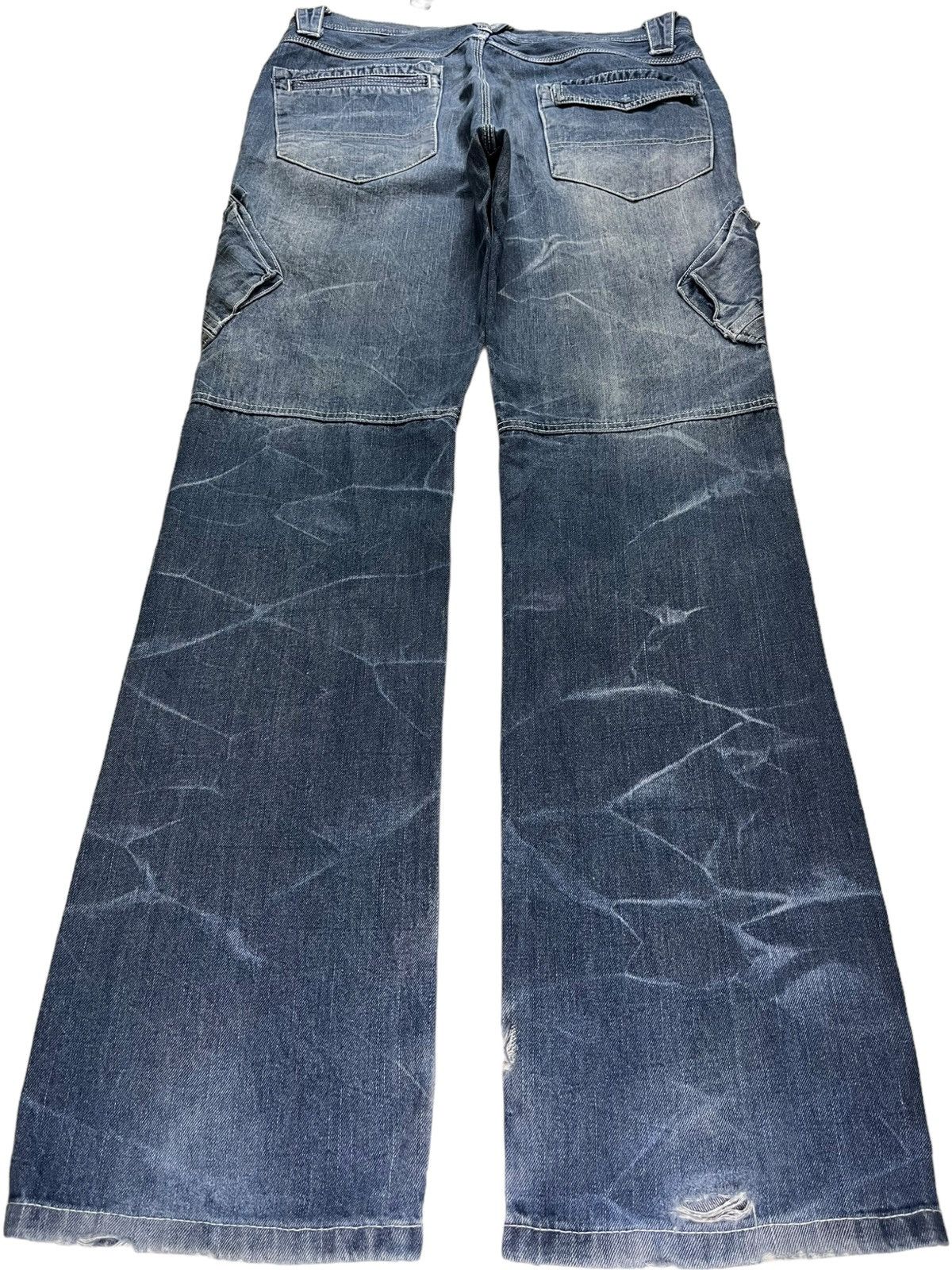 Japanese Brand Vintage Japanese Brand Tactical Cargo Loose Jeans Size US 34 / EU 50 - 2 Thumbnail