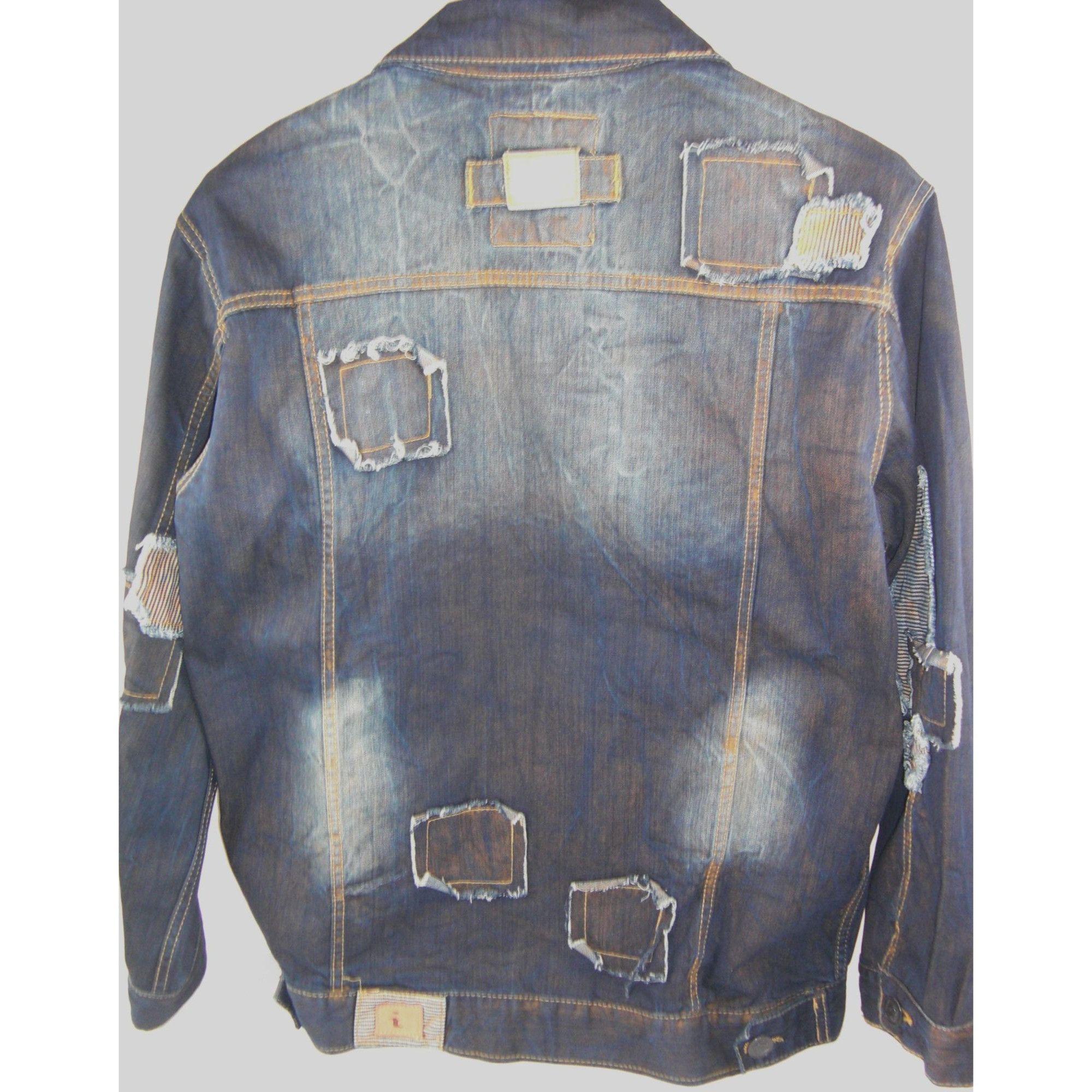 Other Vintage Classic Blue Denim Jean Jacket Distressed Size X Lar Size US XL / EU 56 / 4 - 2 Thumbnail
