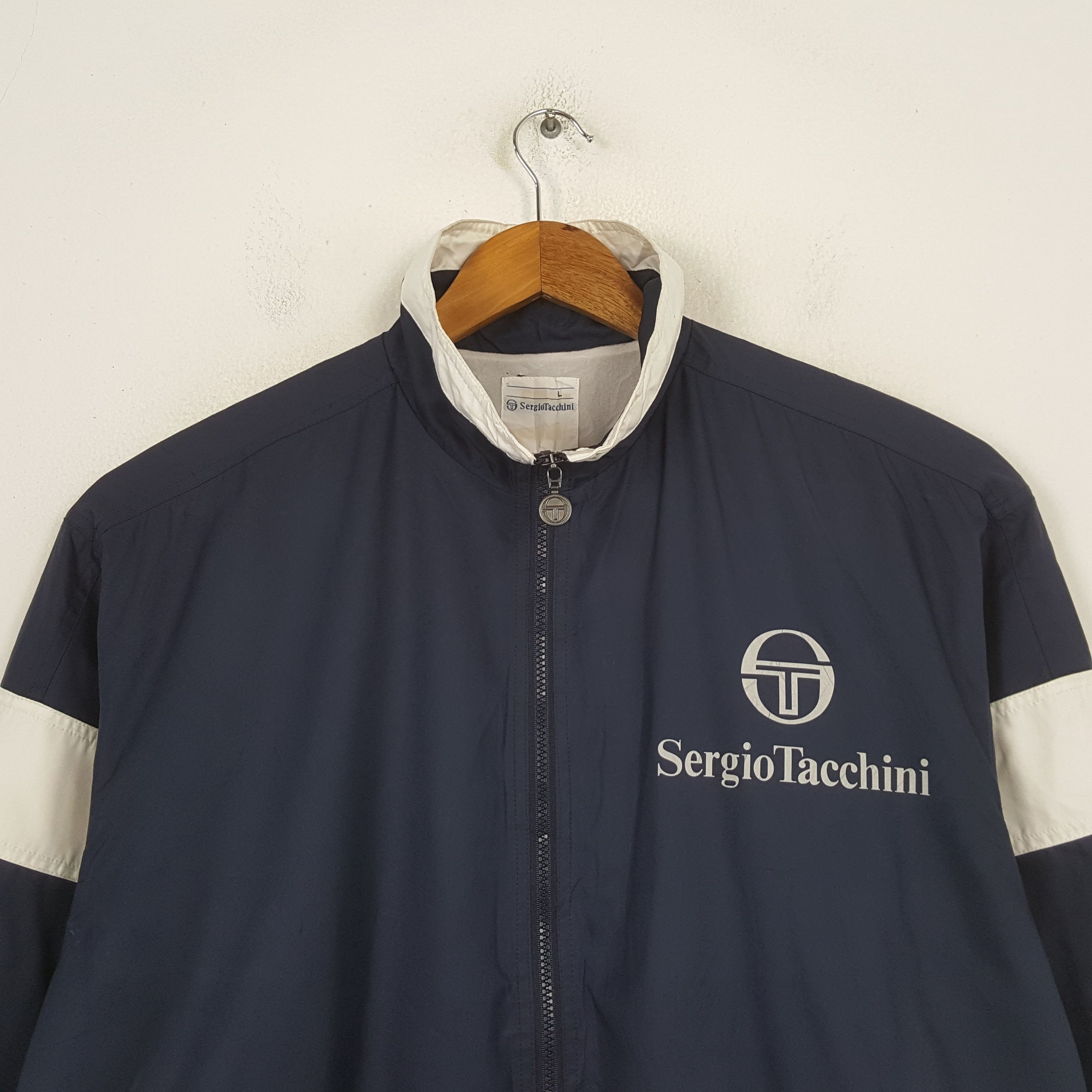 Sergio Tacchini Vintage Sergio Tacchini Windbreaker Tennis Jacket C302N20 Size US XL / EU 56 / 4 - 2 Thumbnail