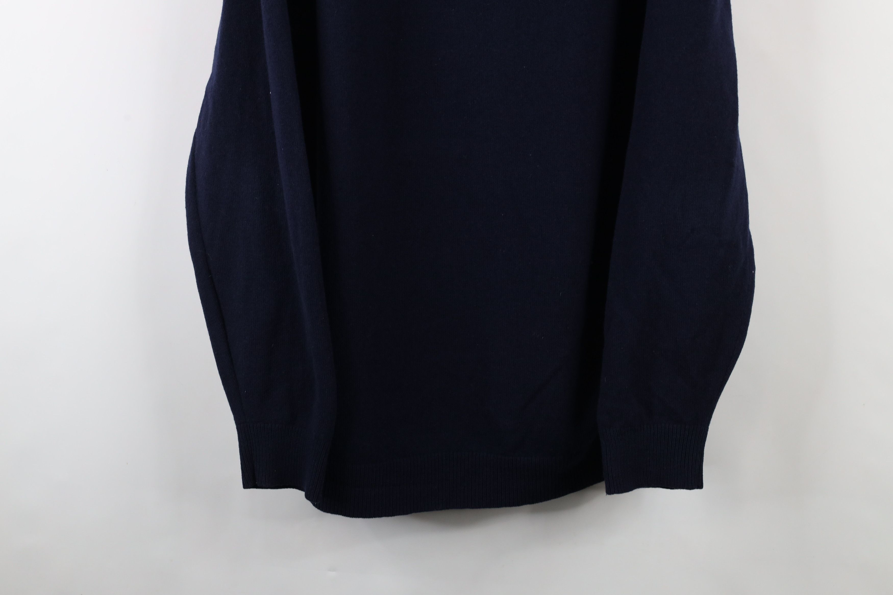 L.L. Bean × Vintage Vintage 90s LL Bean Lambswool Knit Crewneck Sweater Blue Size US XXL / EU 58 / 5 - 3 Thumbnail