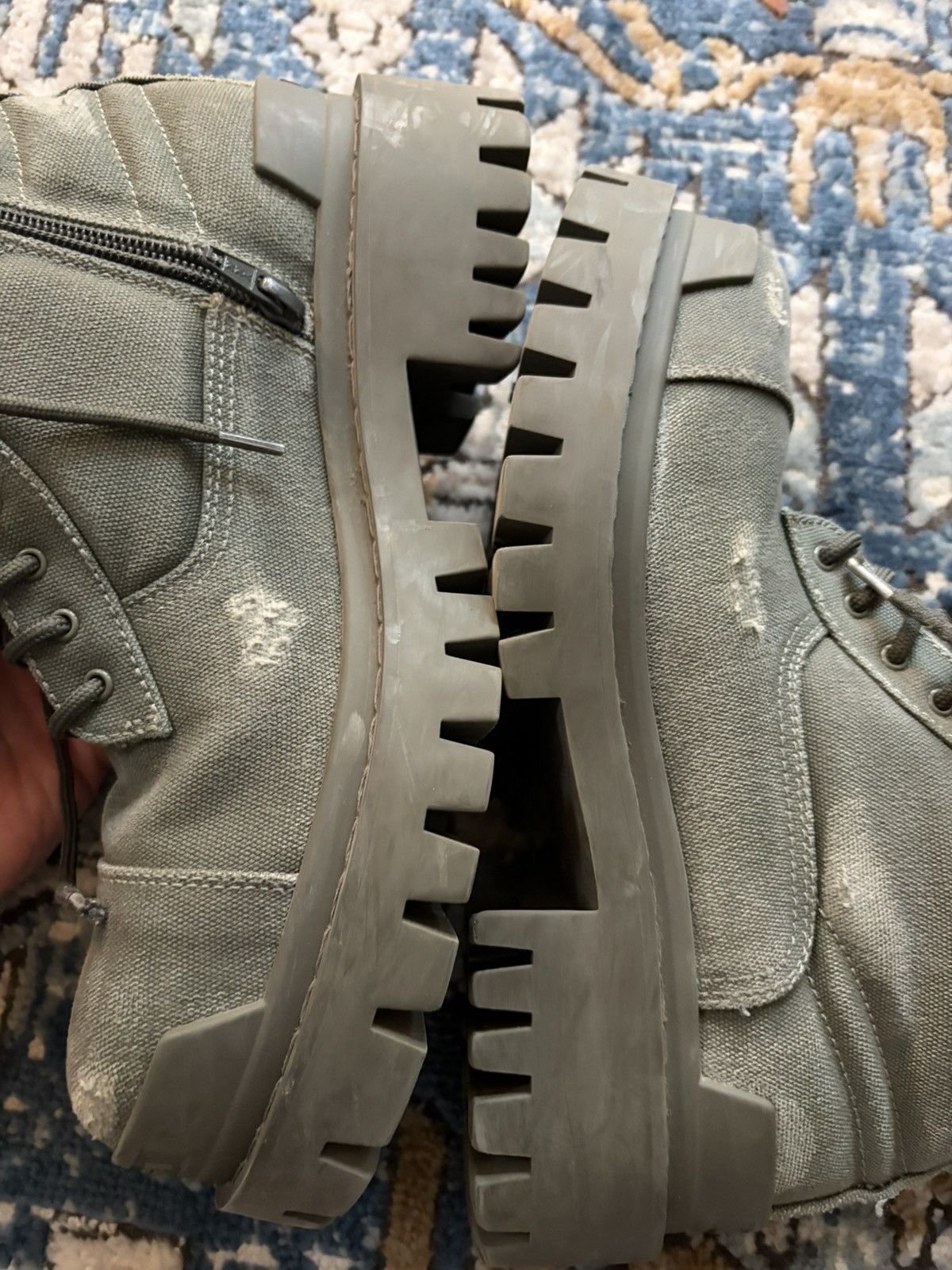 Balenciaga Balenciaga Strike Boot Kaki Green Size US 8 / EU 41 - 12 Thumbnail