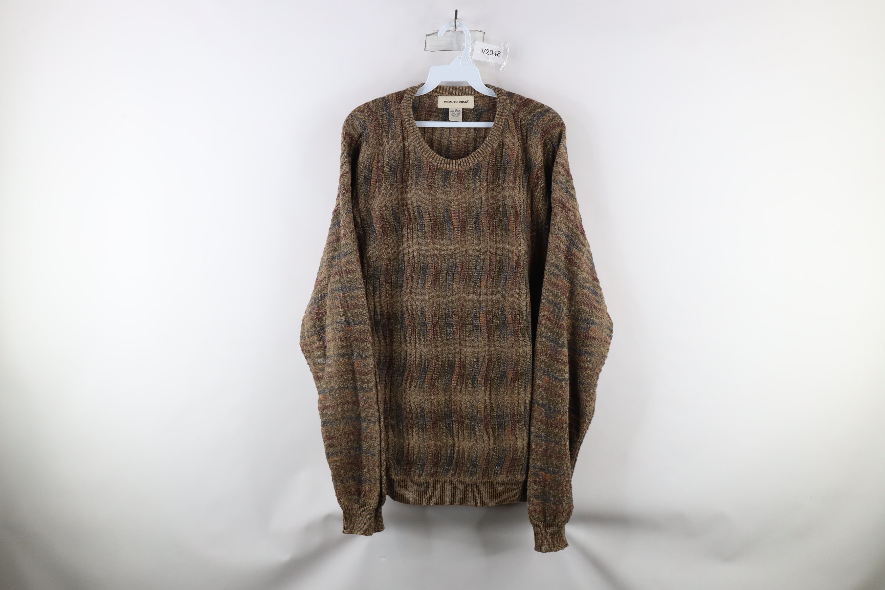 Vintage Vintage 90s Coogi Style Rainbow Knit Cosby Sweater Size US M / EU 48-50 / 2 - 1 Thumbnail