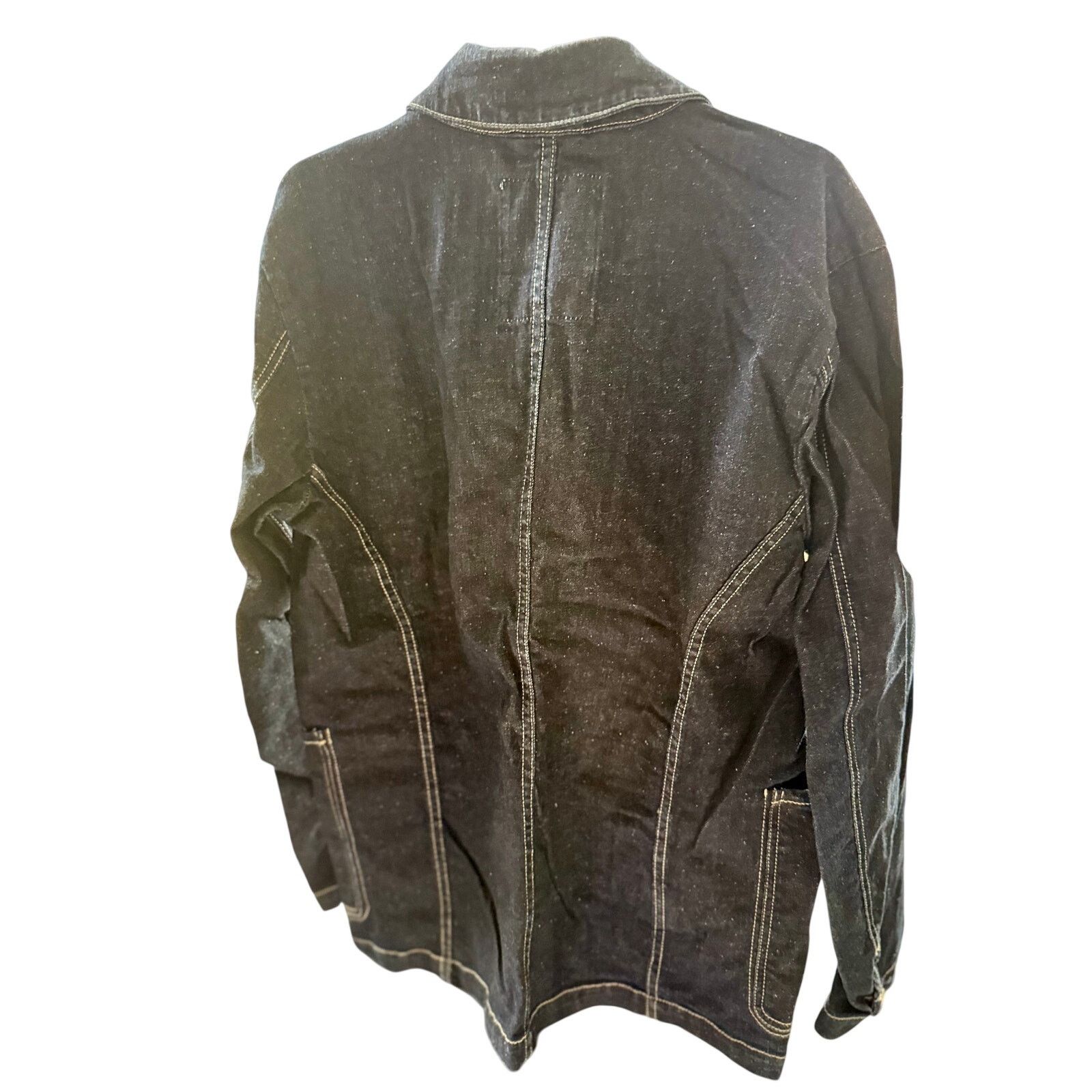 Moods of Norway Moods of Norway Denim Chore Jacket Size L - Blue Size US L / EU 52-54 / 3 - 6 Thumbnail