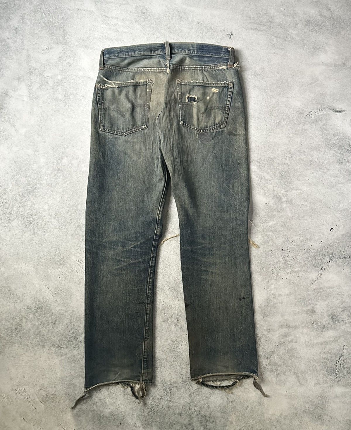 Levi's 70’s Vintage Levis THRASHED Dirt Wash Denim Size US 33 - 7 Thumbnail