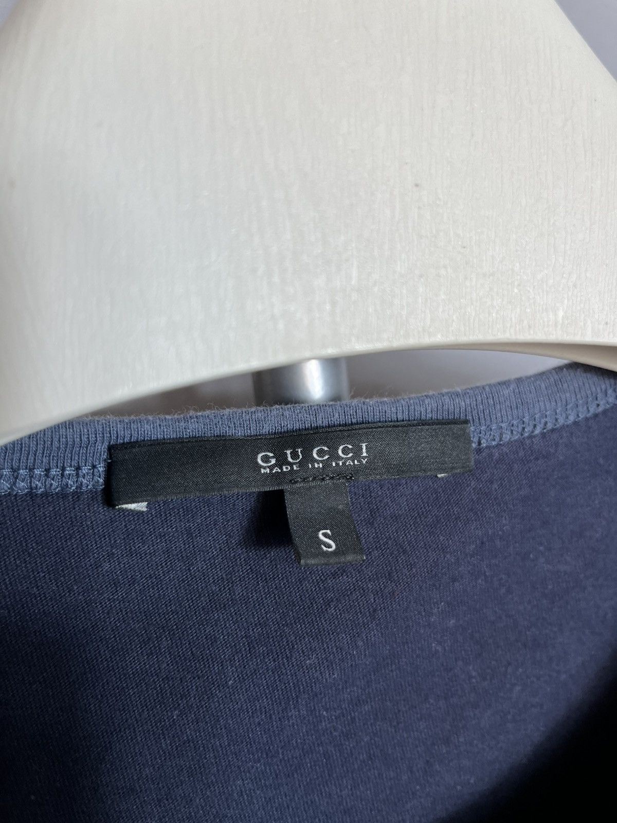 Gucci Gucci T-shirt Tops Gray Logo Simple Short Sleeve Casual Size US S / EU 44-46 / 1 - 4 Thumbnail