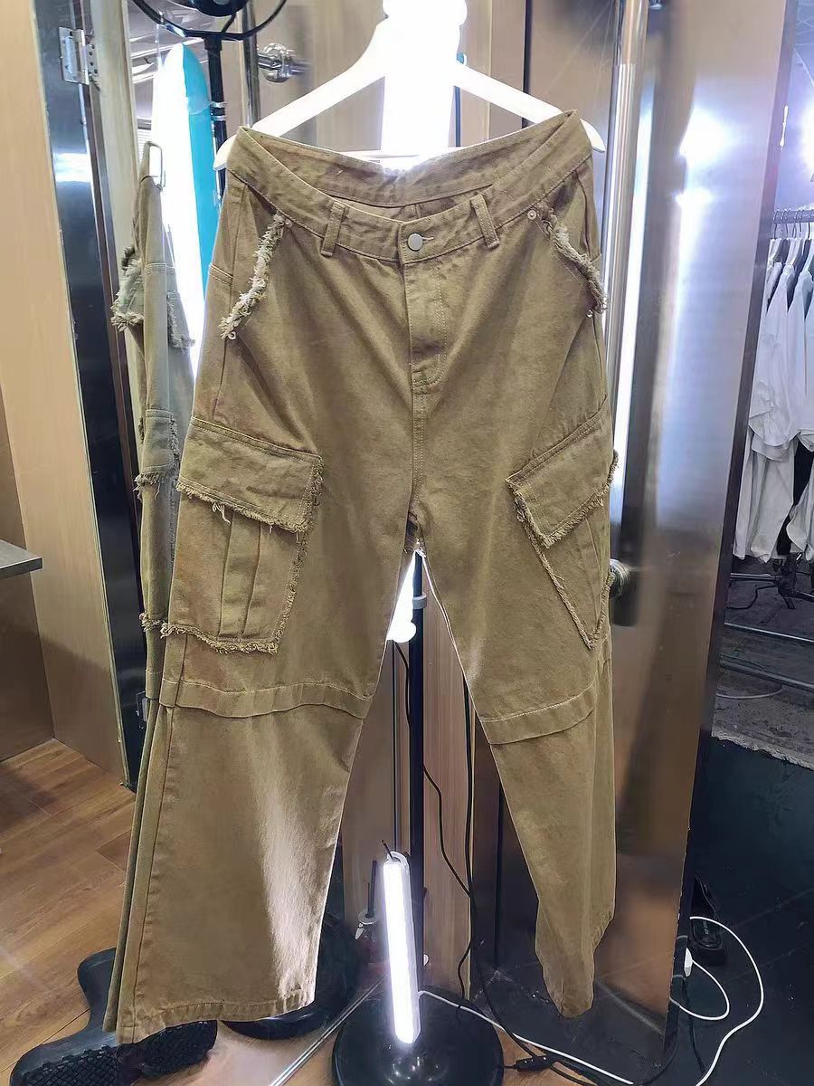 Japanese Brand × Vintage Baggy Brown Casual Workwear Pants Size US 31 - 1 Thumbnail