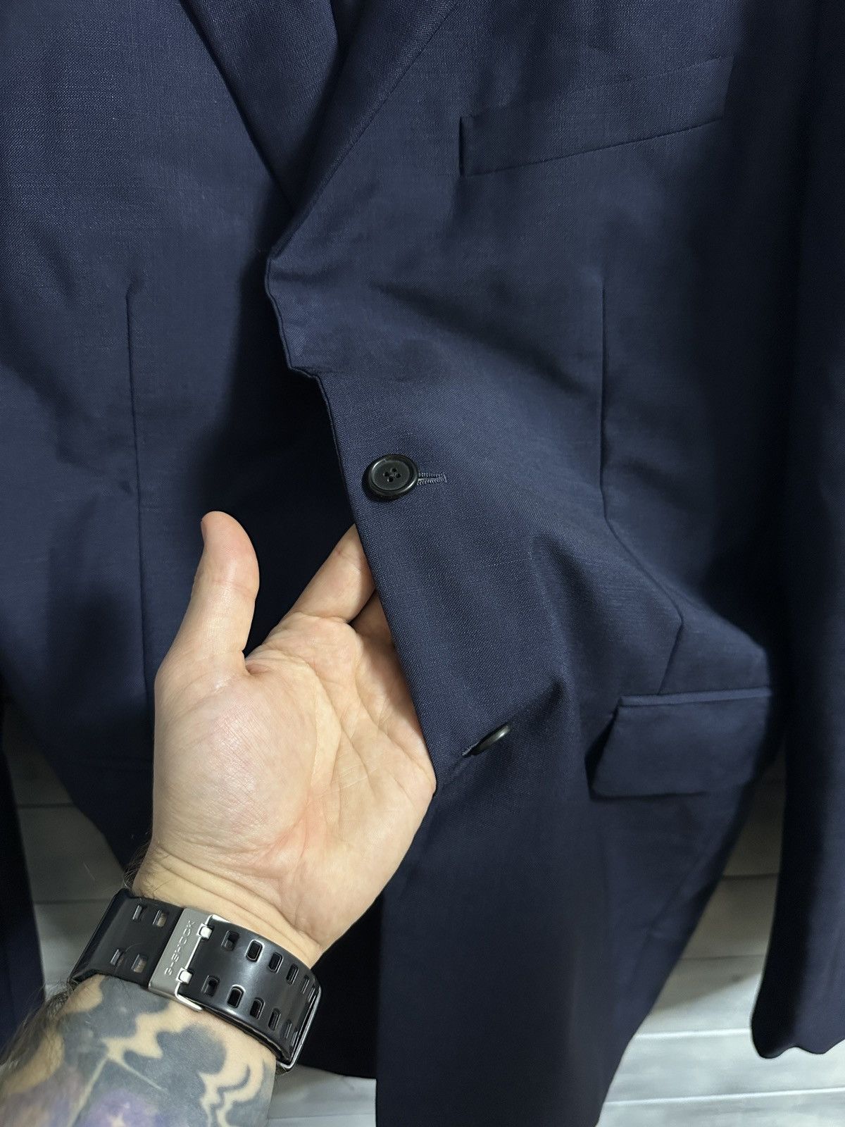 Prada Rare Luxury Blazer Prada Made in Italy 70% Mohair 40% Lana Size 54R - 4 Thumbnail