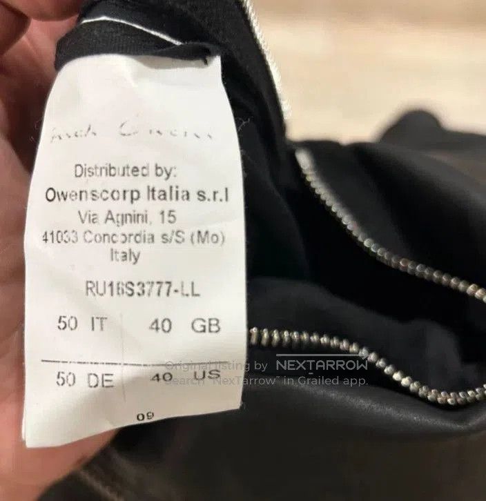 Rick Owens Rick Owens Leather Jacket Size 50 . Size US L / EU 52-54 / 3 - 3 Thumbnail