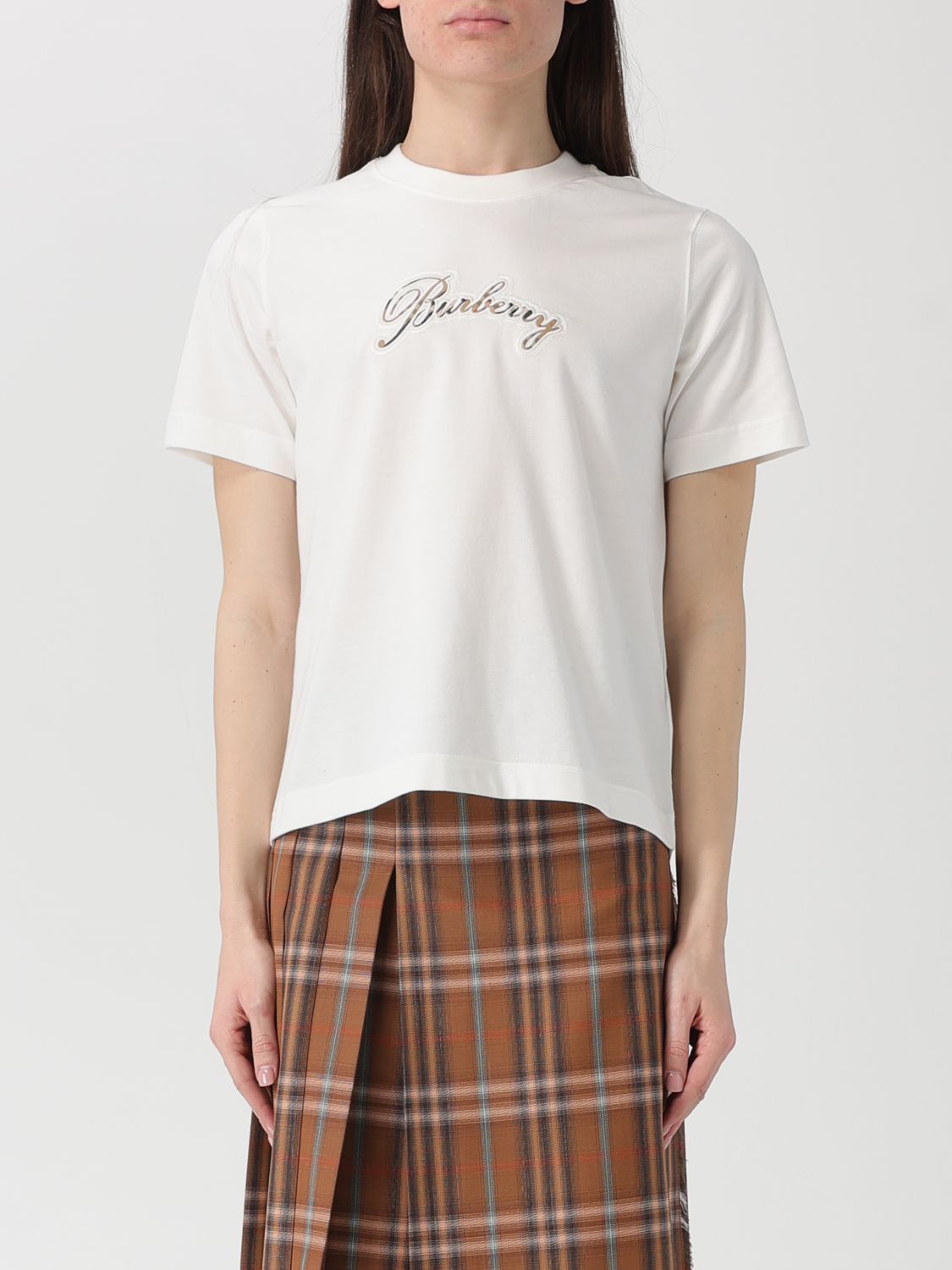Burberry Burberry T-Shirt Woman White Size S / US 4 / IT 40 - 1 Thumbnail