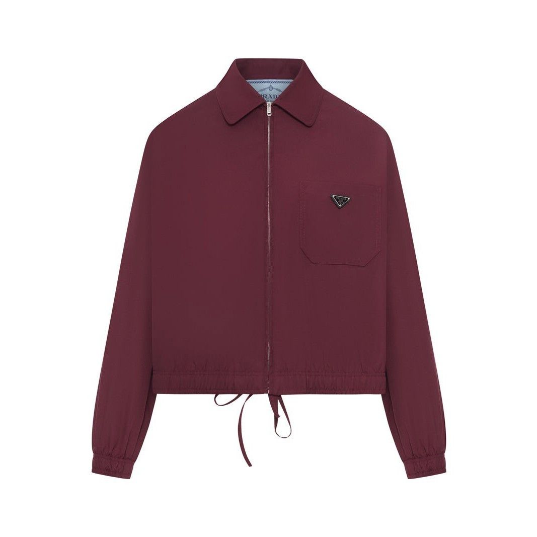 Prada PRADA Red Nylon Blouson Jacket New & Authentic (Women's size Size XS / US 0-2 / IT 36-38 - 1 Thumbnail