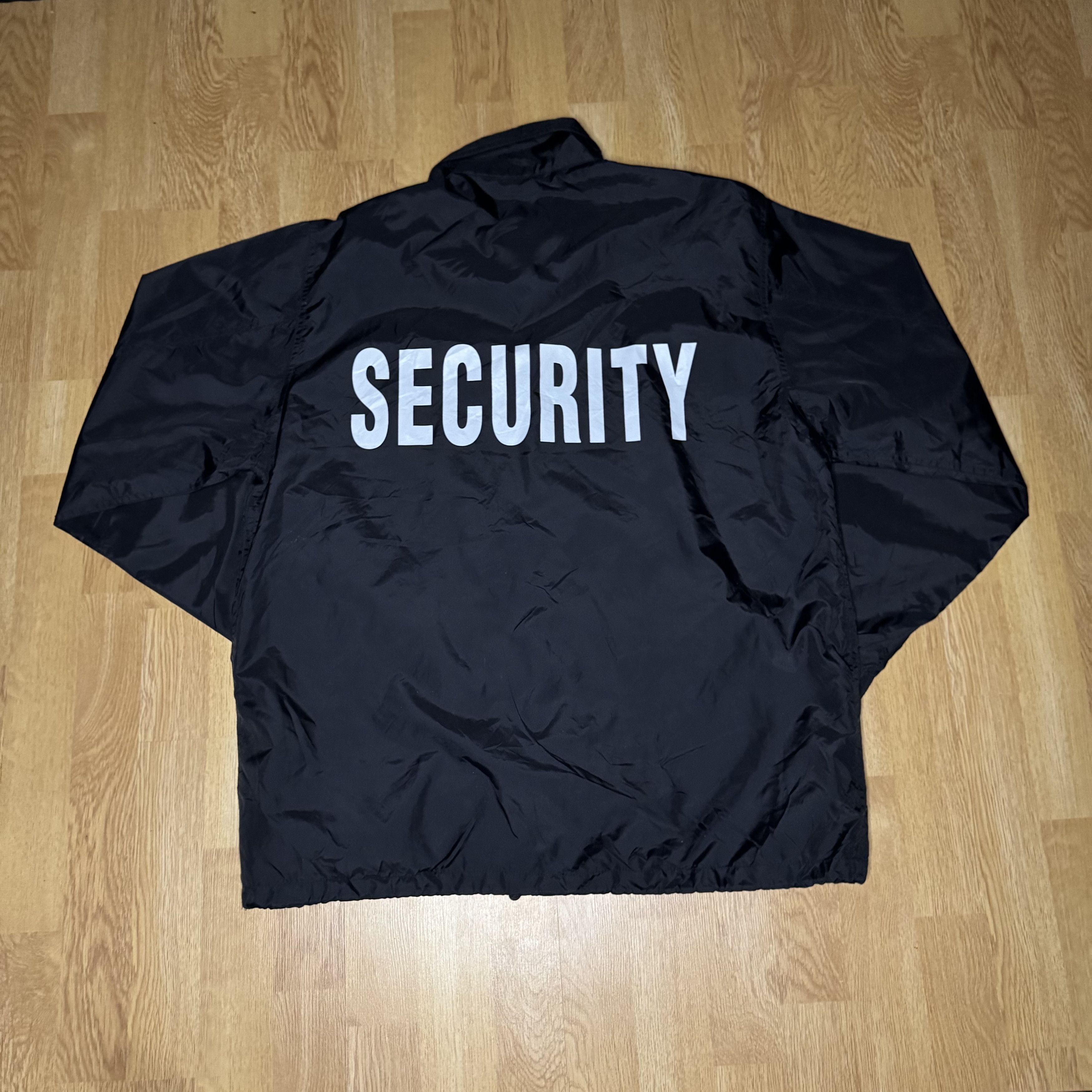Uniform Wares Vintage Black Security Nylon Jacket 90s Size US S / EU 44-46 / 1 - 2 Thumbnail