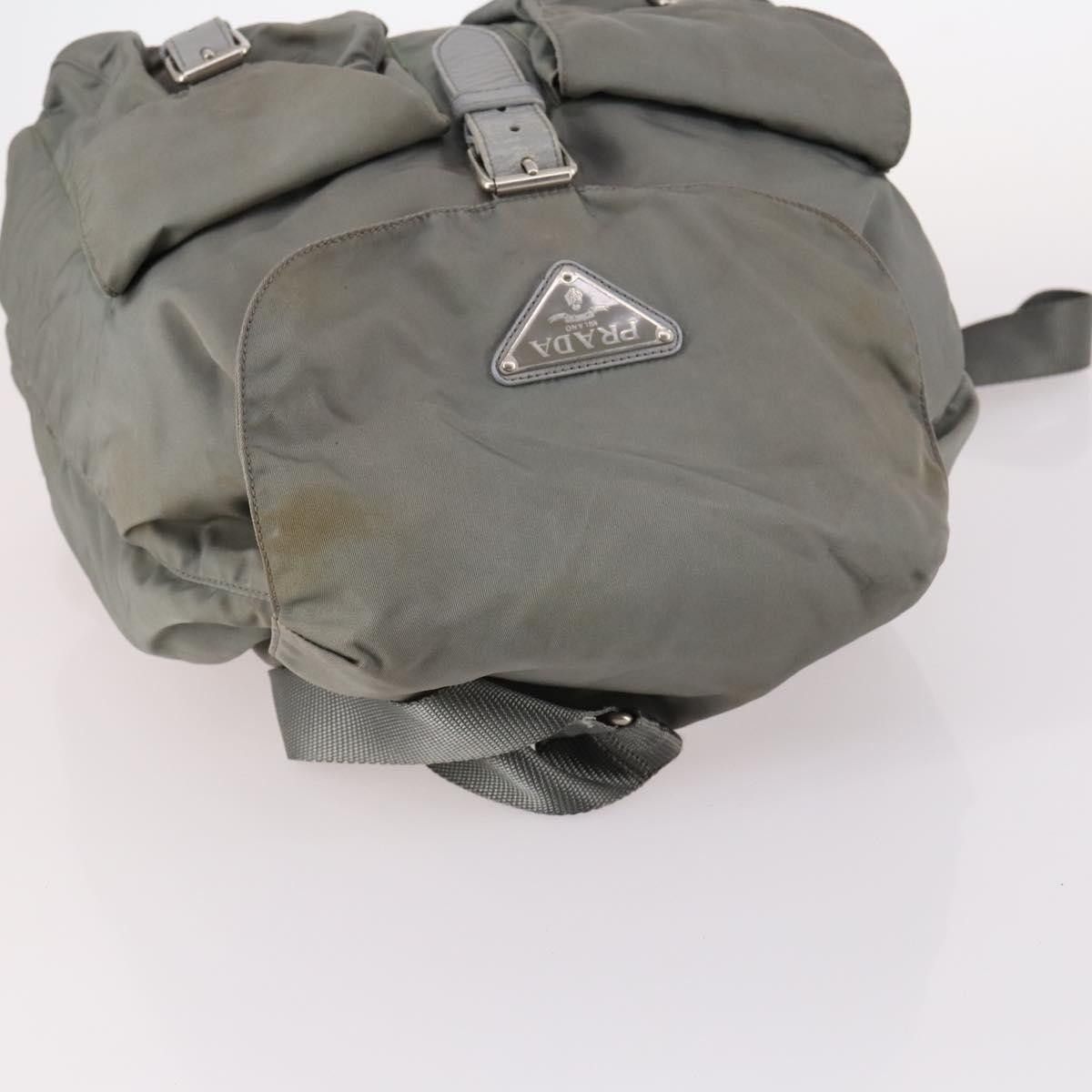 Prada PRADA Backpack Nylon Green Silver Size ONE SIZE - 6 Thumbnail
