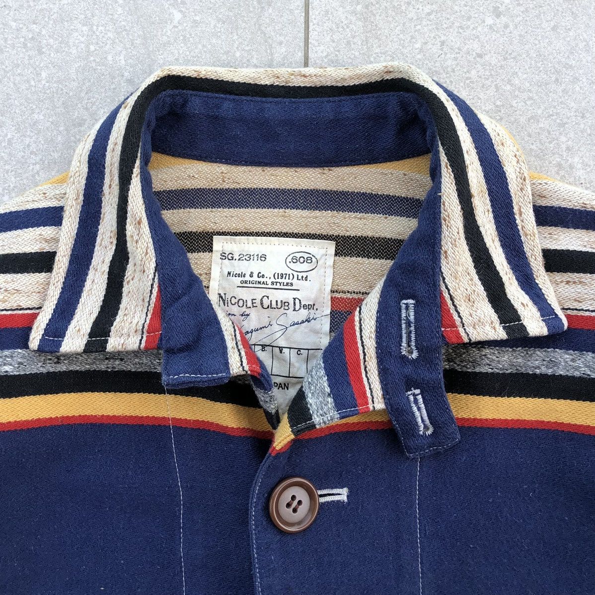 Nicole Club Nicole Club Dept. Multicolour Stripped Canves Coat Jacket Size S / US 4 / IT 40 - 15 Thumbnail