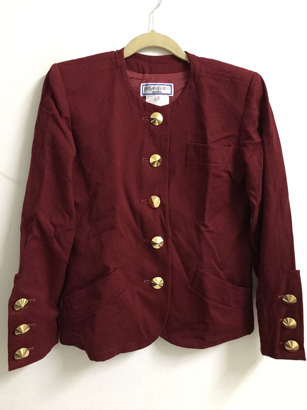Vintage Yves Saint Laurent Wool Coat Jacket