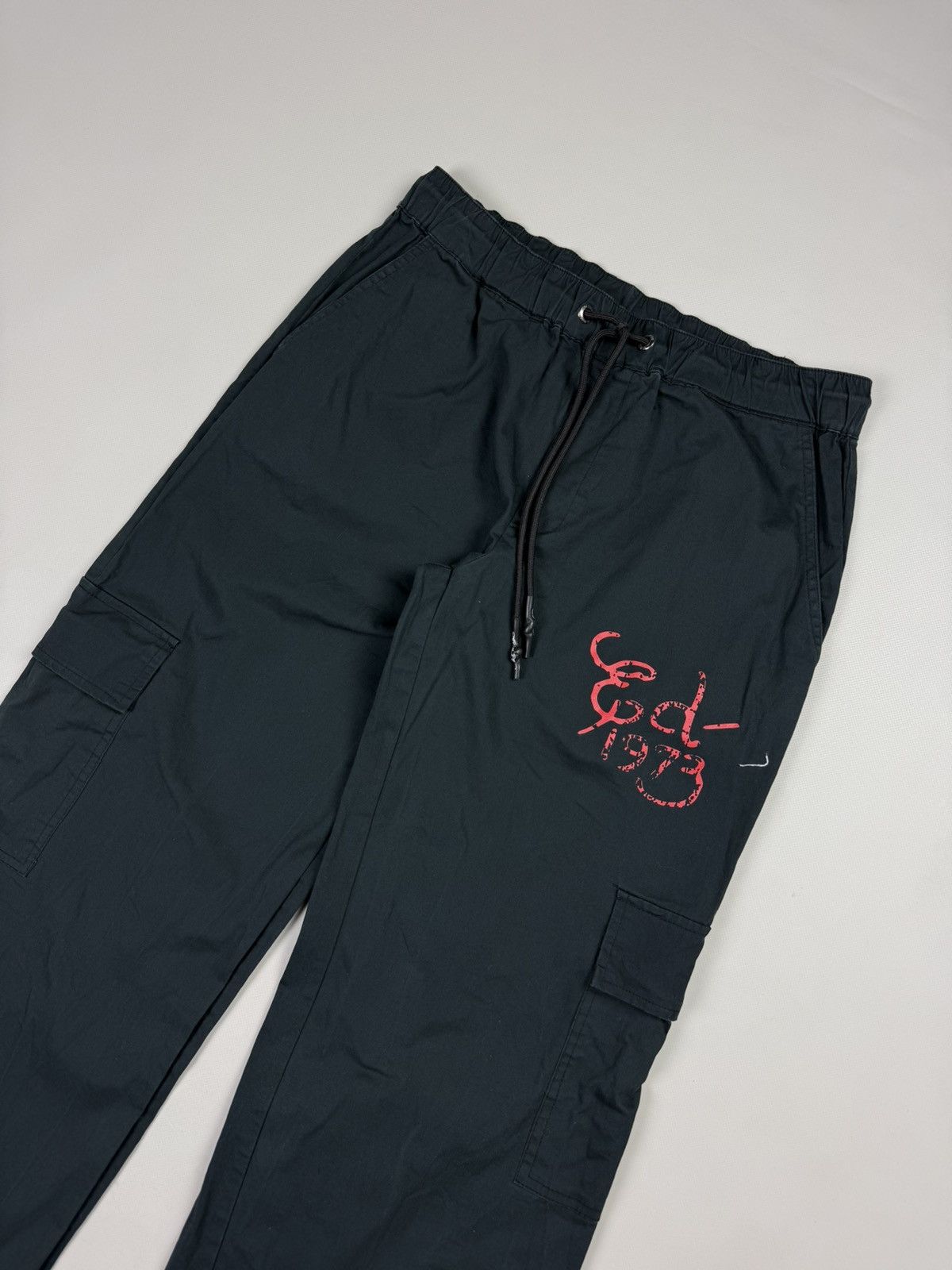 Ed Hardy Ed Hardy Urban Cargo Graphic Print Y2K Parachute Pants Size 28" / US 6 / IT 42 - 4 Thumbnail