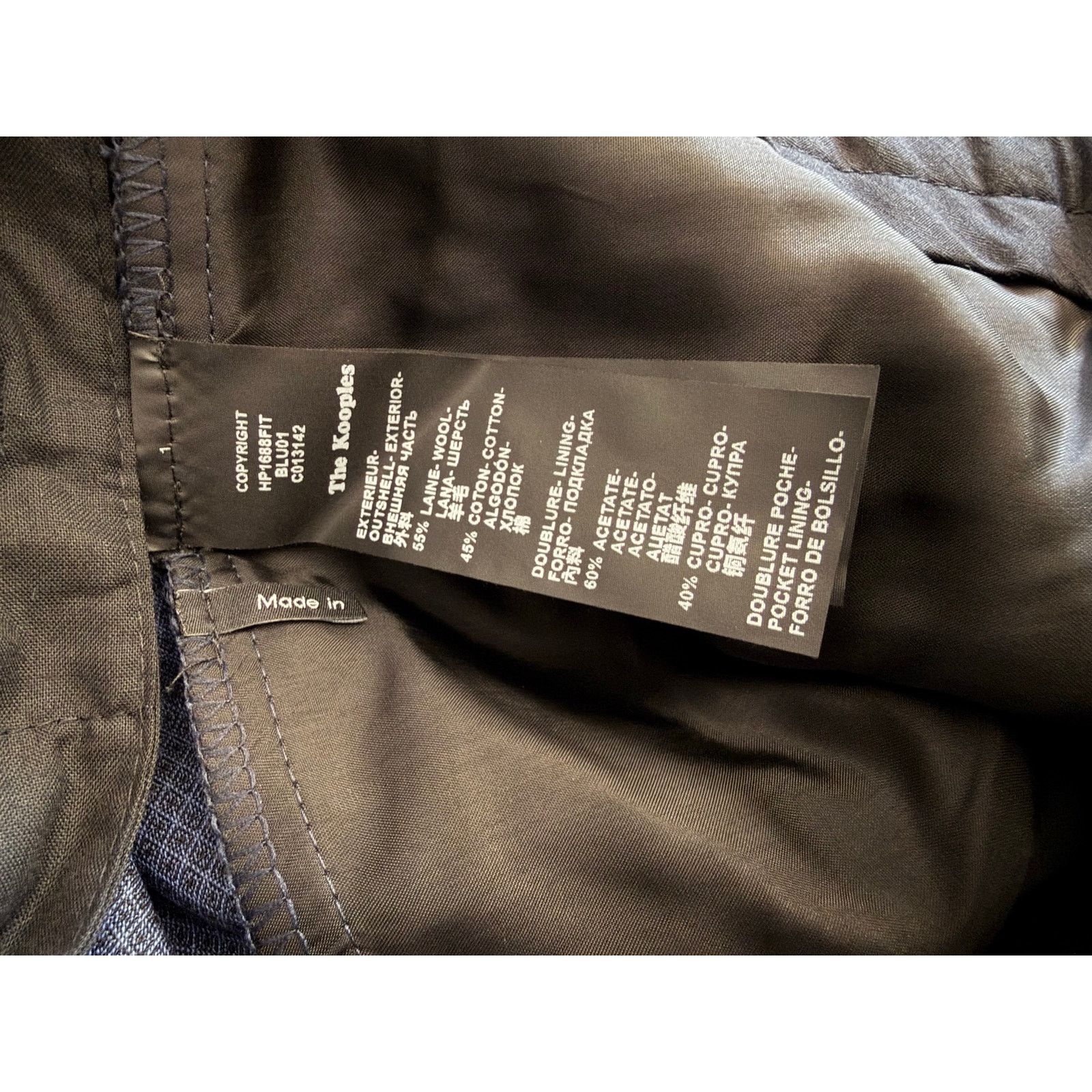 The Kooples The Kooples blue psychedelic diamond suit wool slacks Size 36R - 8 Thumbnail