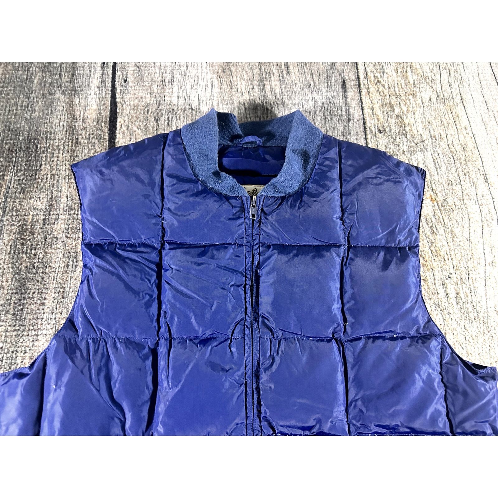 Cabelas Vtg Cabela’s Mens Down Filled Puffer Vest Navy Blue V-Notch Size US L / EU 52-54 / 3 - 2 Thumbnail