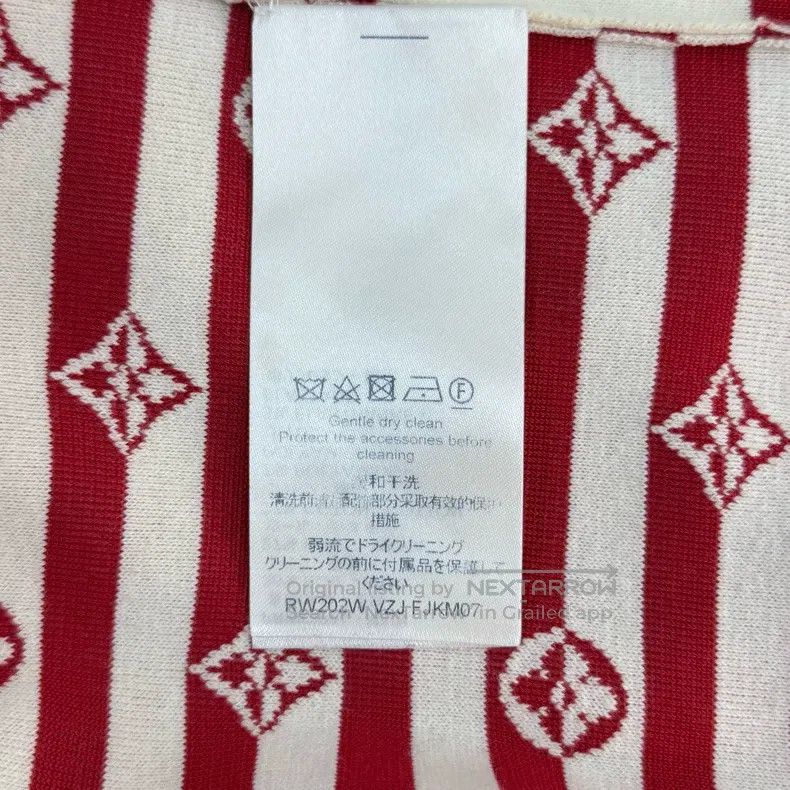 Louis Vuitton Louis Vuitton Red, blue and white stripes full logo mulber Size M / US 6-8 / IT 42-44 - 6 Thumbnail