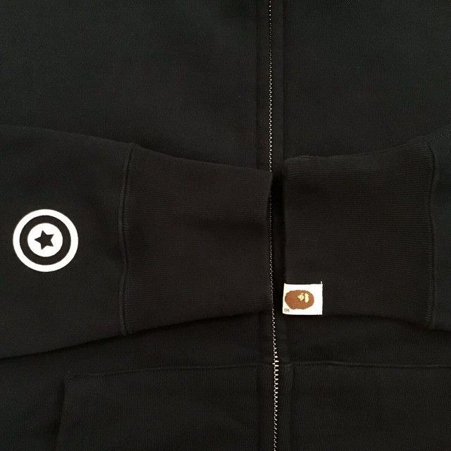 Bape BAPE Blue camo x navy shark full zip hoodie a bathing ape Size US M / EU 48-50 / 2 - 7 Thumbnail