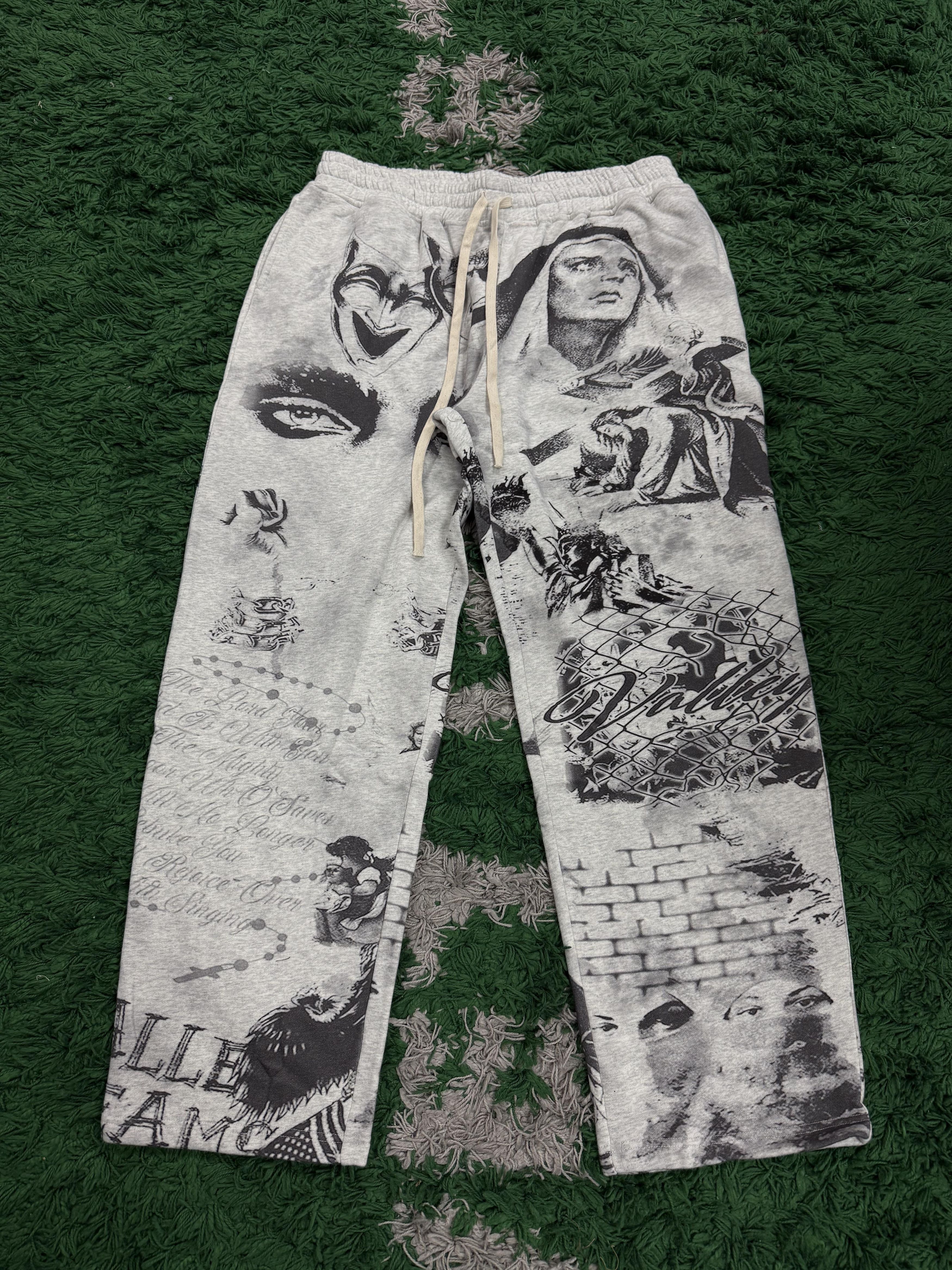 Vale Vale Forever Mural Grey Sweatpants Size US 36 / EU 52 - 1 Preview