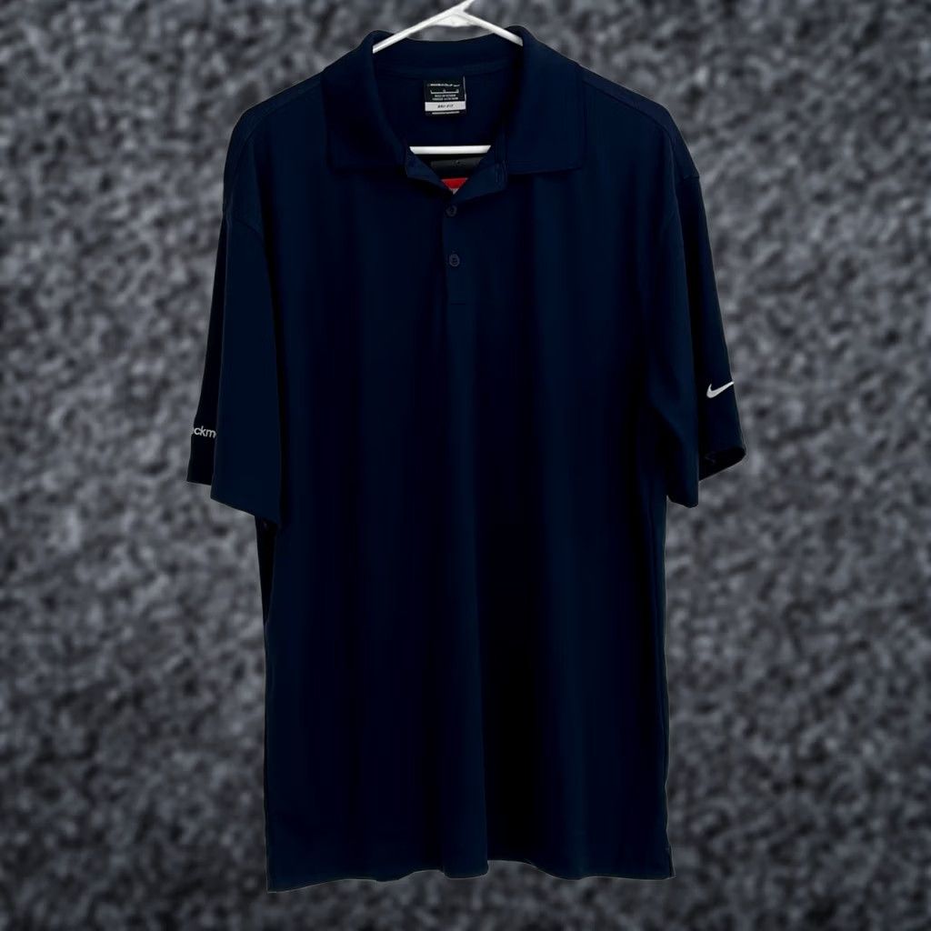 Nike Nike Golf Dri-Fit Mens L Navy Short Sleeve Polo Shirt Casual Sports New Size US L / EU 52-54 / 3 - 1 Thumbnail