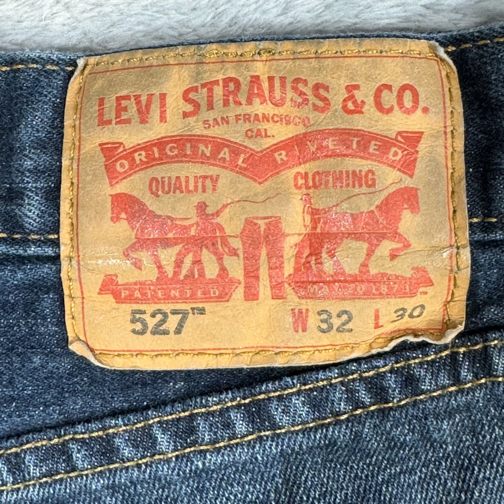 Levi's Levi's Jeans Mens 527 Bootcut Denim Straight Leg 32x30 Blue Size US 32 / EU 48 - 3 Thumbnail